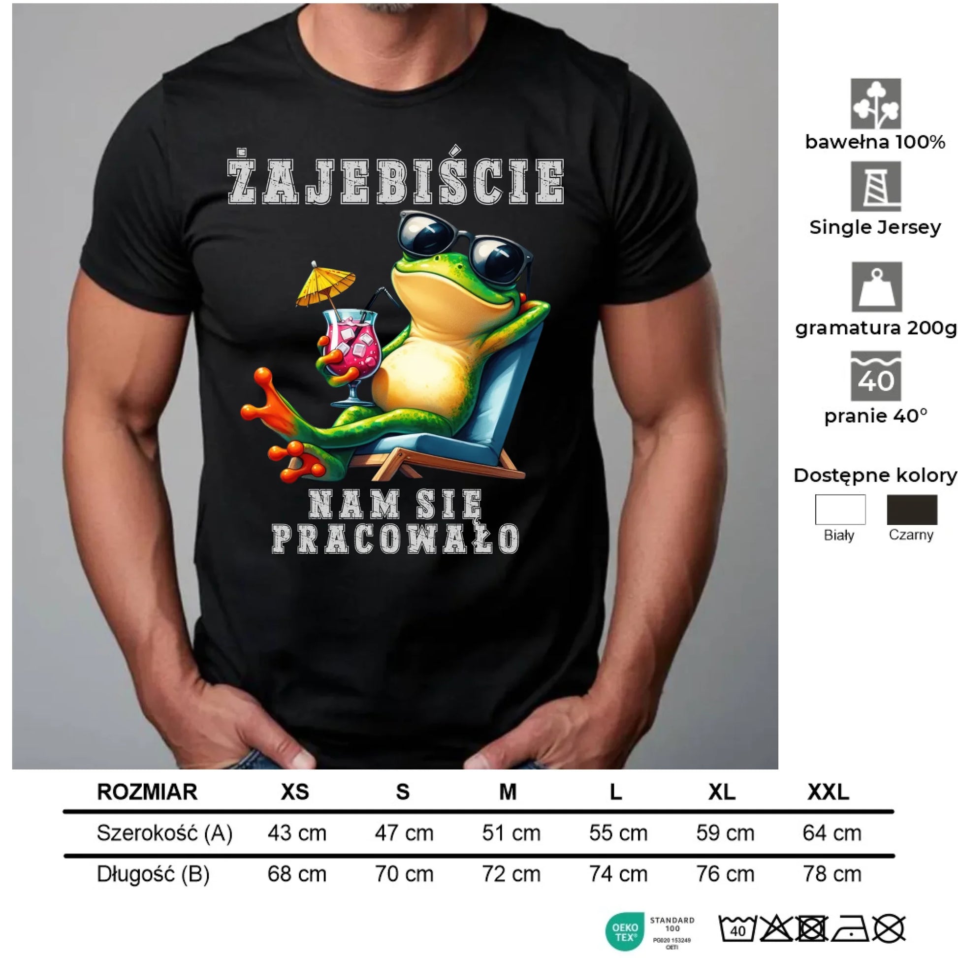 Koszulka męska na odejście z pracy - Żajebiście nam się pracowało OP09 - StoryCups.pl