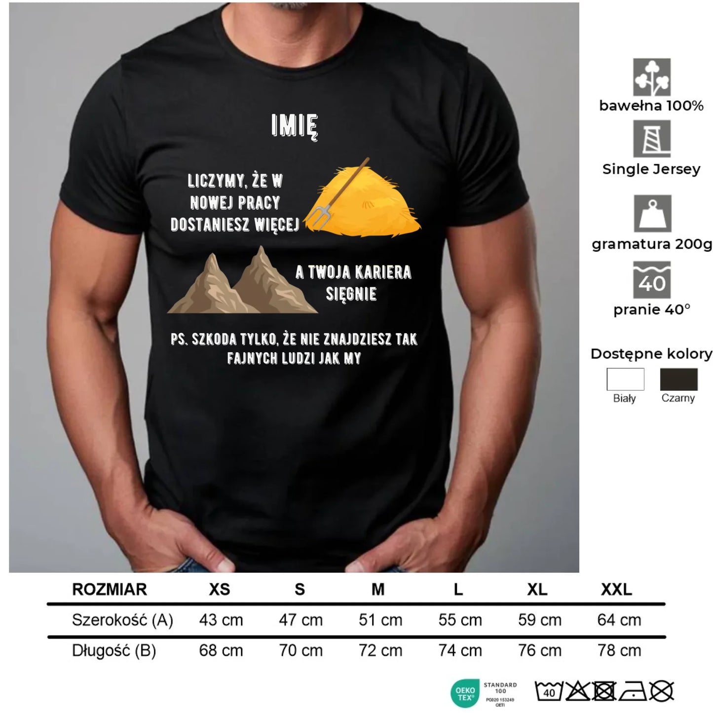 Koszulka męska na odejście z pracy - Nie znajdziesz tak fajnych ludzi jak my - personalizowana OP04 - StoryCups.pl