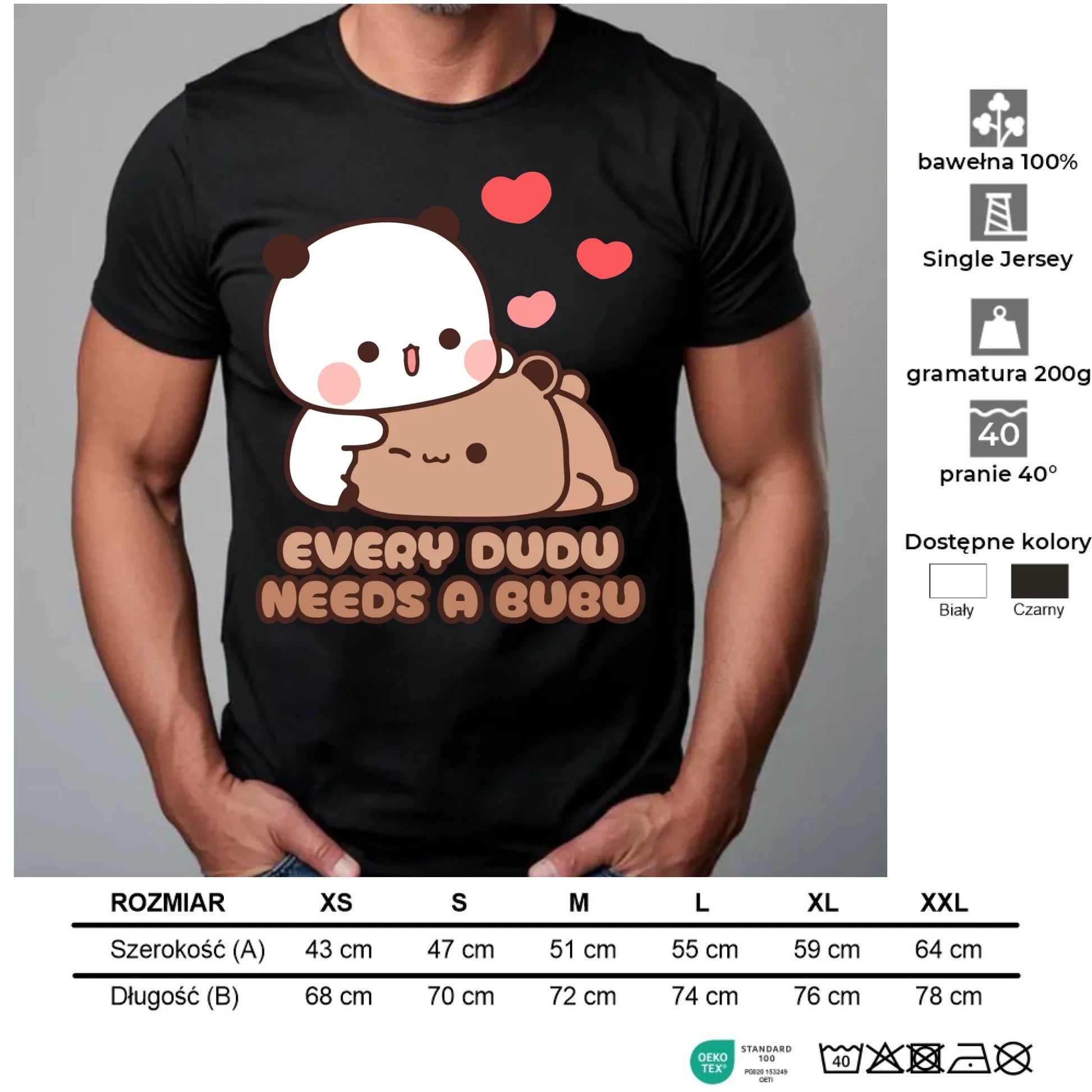 Koszulka męska - Every Dudu needs a Bubu W32 - StoryCups.pl