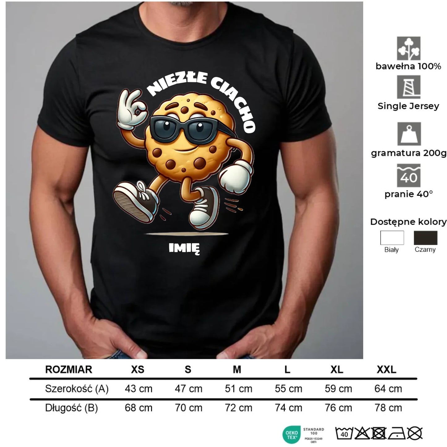 Koszulka męska - Niezłe ciacho - personalizowana DCH31 - StoryCups.pl