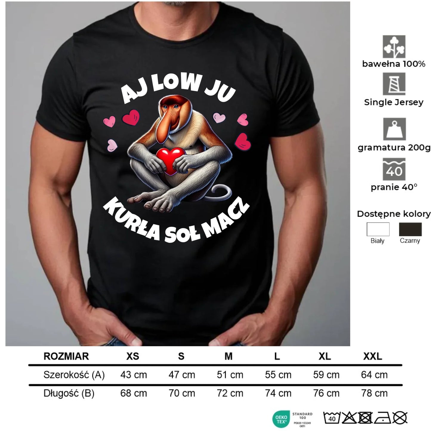 Koszulka męska - Janusz nosacz - Aj low ju kurła W26 - StoryCups.pl