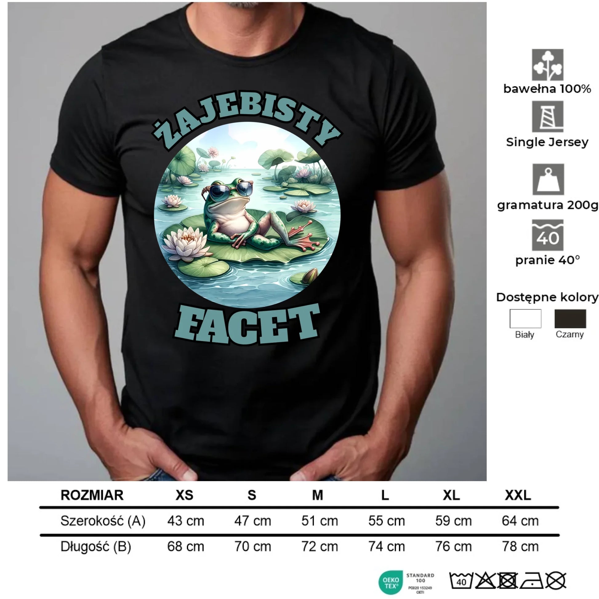 Koszulka męska - Żajebisty facet DCH08 - StoryCups.pl