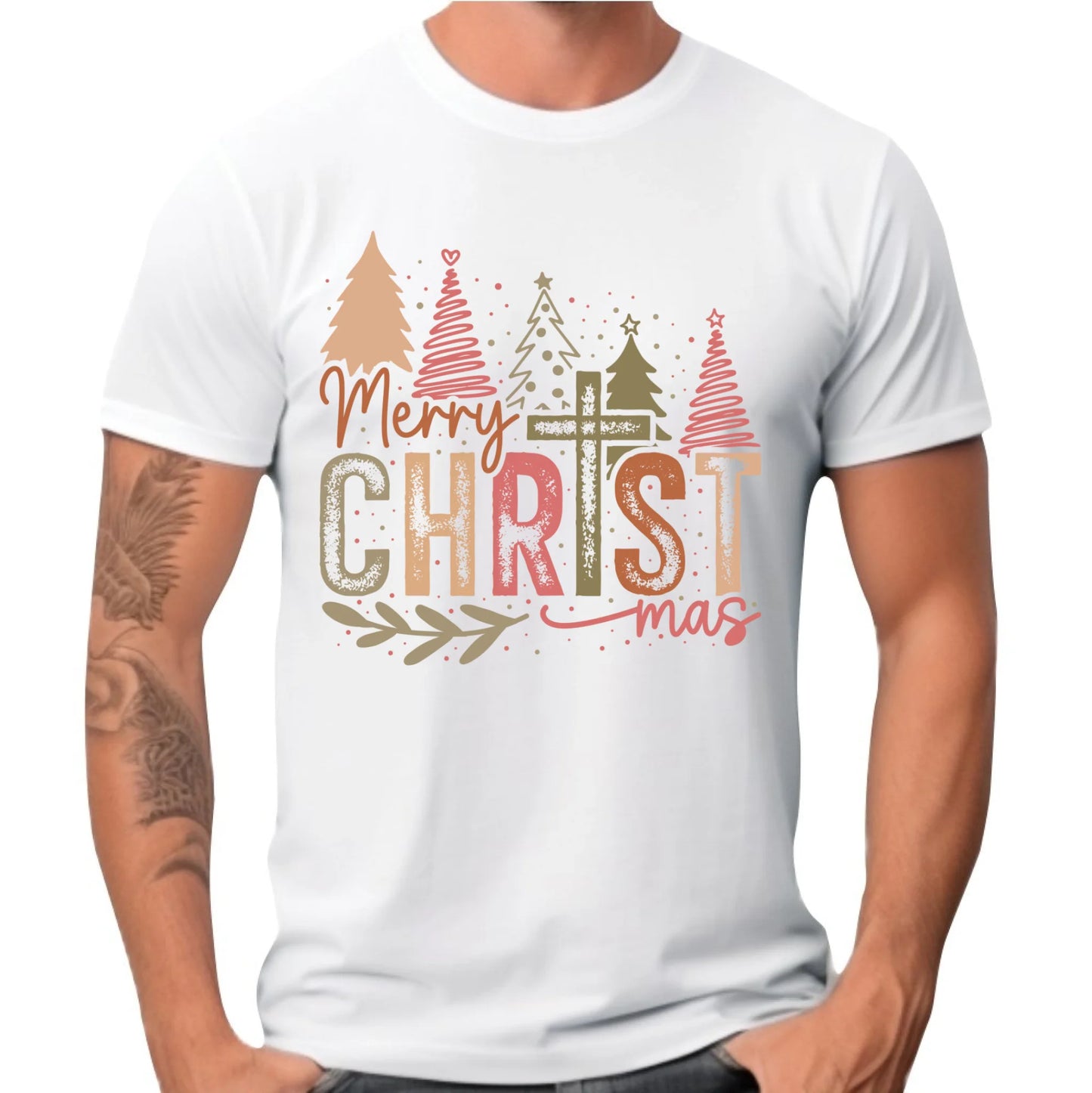 Koszulka męska świąteczna - Merry Christmas BN01 - StoryCups.pl