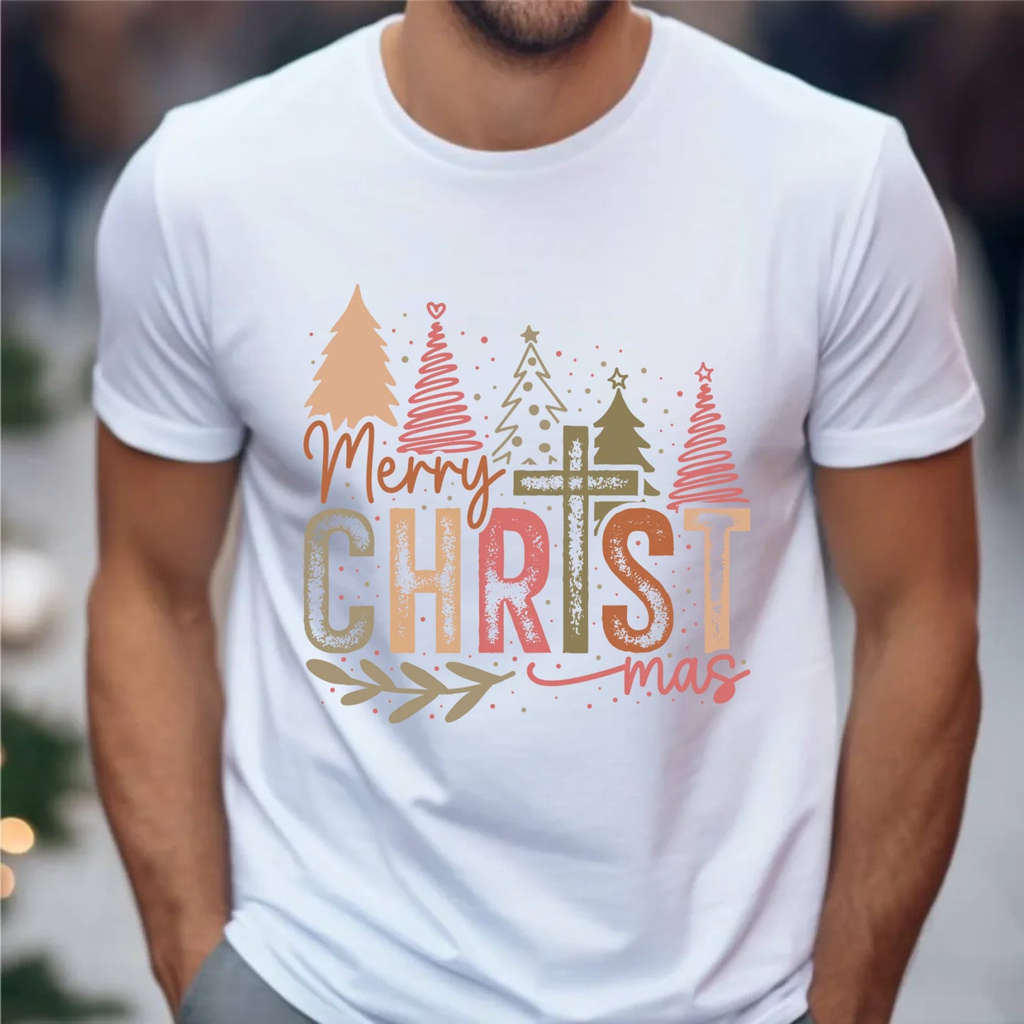 Koszulka męska świąteczna - Merry Christmas BN01 - StoryCups.pl