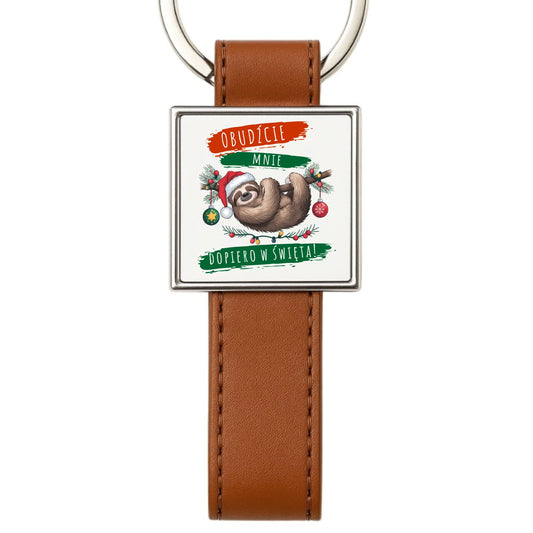 Brelok świąteczny - Leniwiec - Obudźcie mnie dopiero w święta BN02 - StoryCups.pl