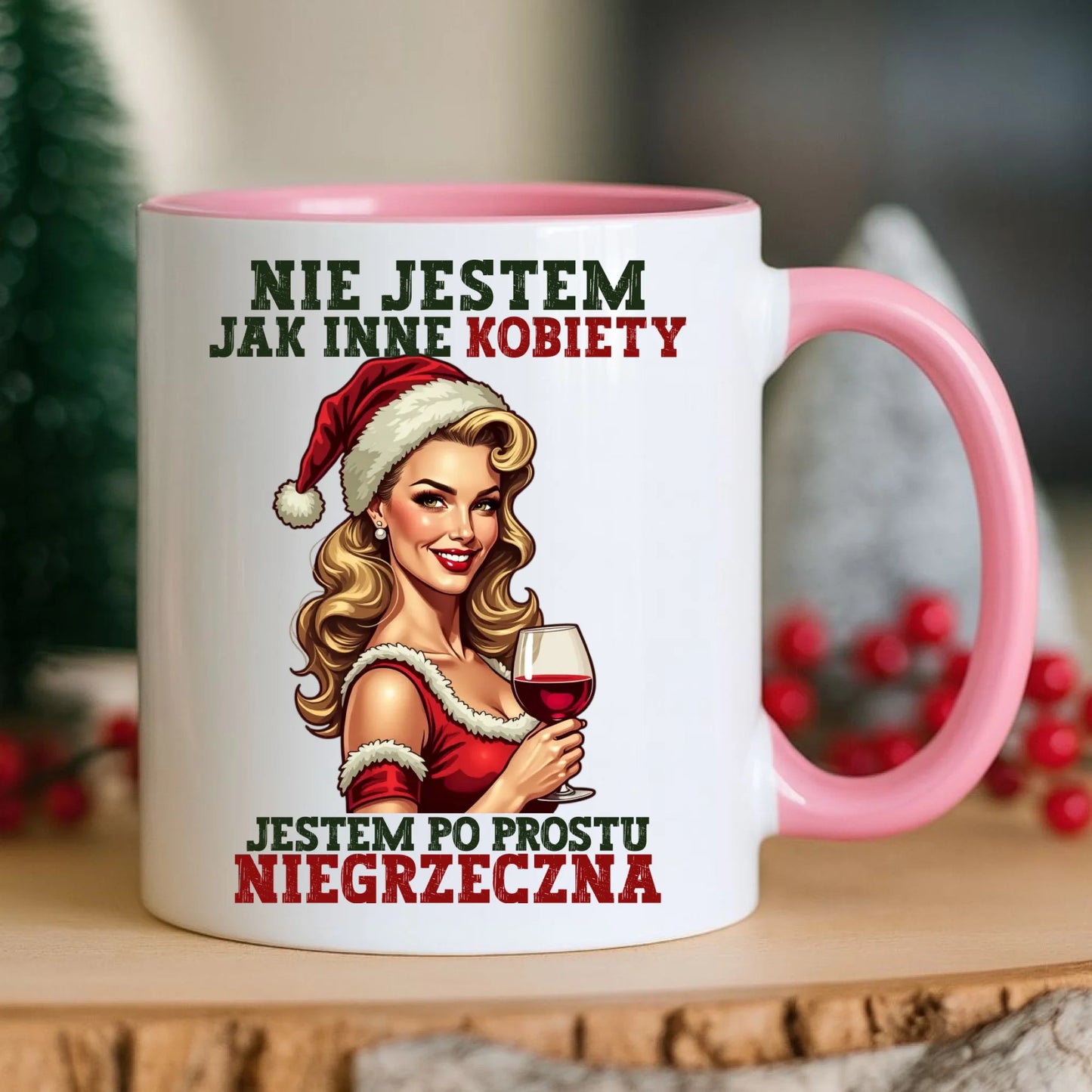 Kubek świąteczny - prezent dla niej - Nie jestem jak inne kobiety BN03 - StoryCups.pl