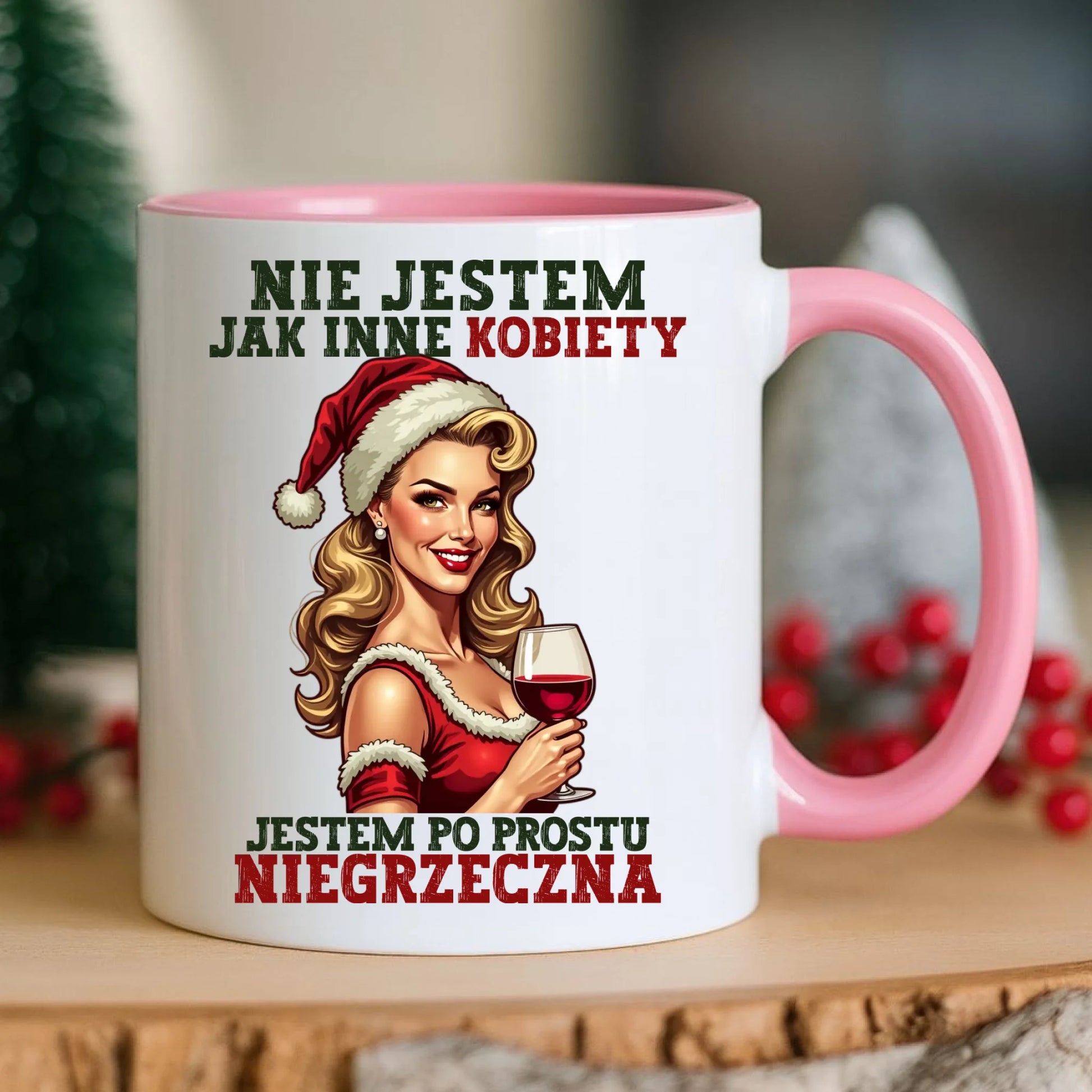 Kubek świąteczny - prezent dla niej - Nie jestem jak inne kobiety BN03 - StoryCups.pl