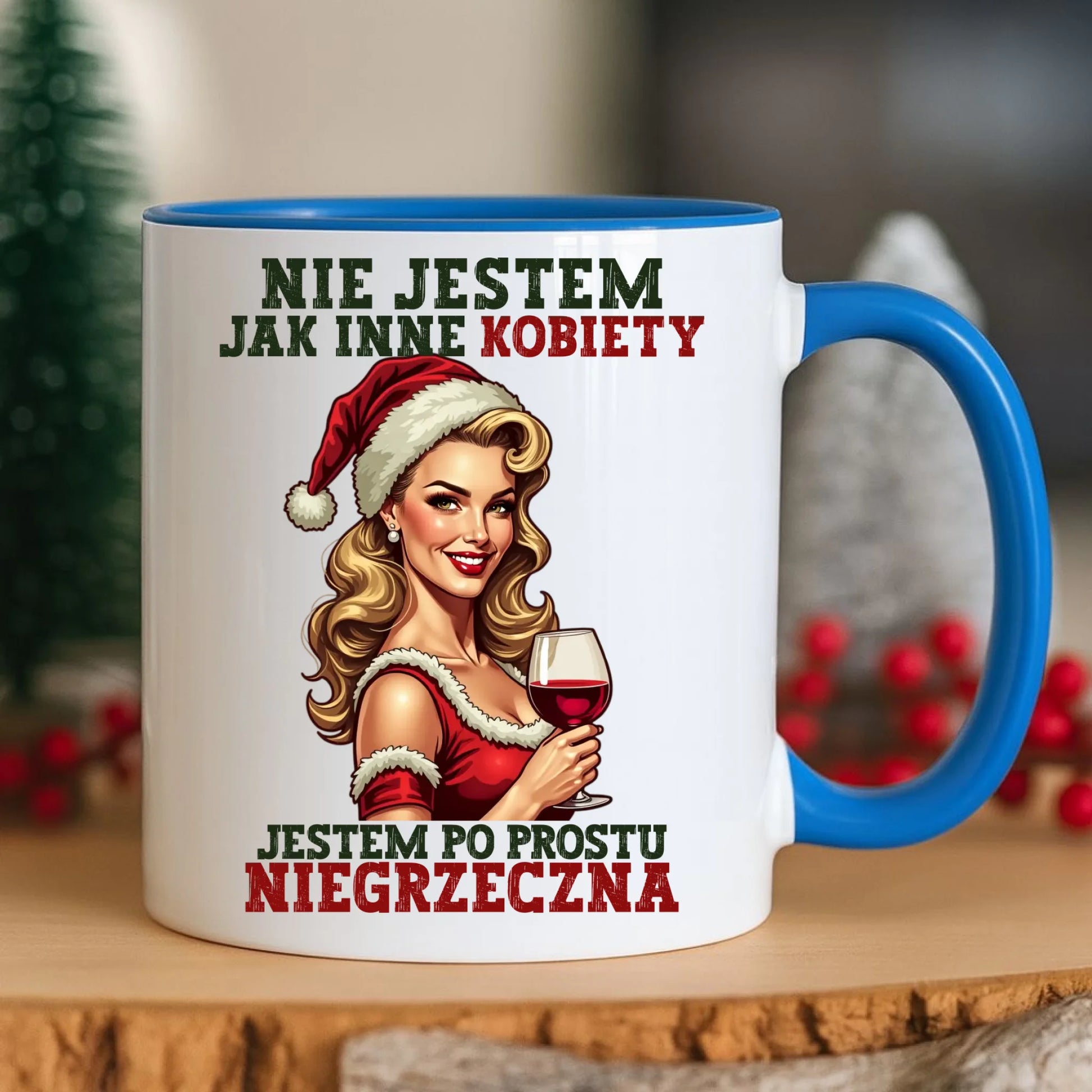 Kubek świąteczny - prezent dla niej - Nie jestem jak inne kobiety BN03 - StoryCups.pl
