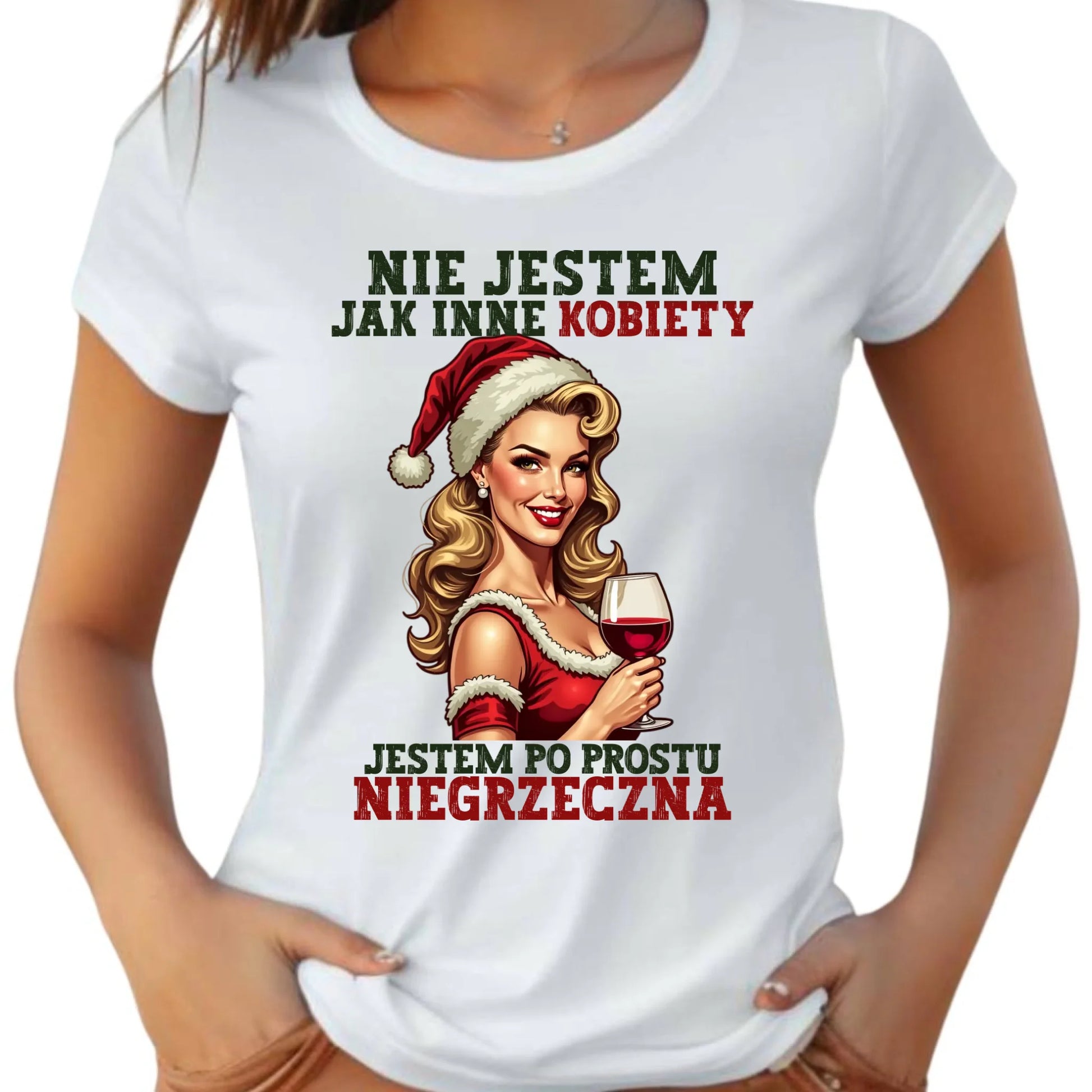 Koszulka damska świąteczna - prezent dla niej - Nie jestem jak inne kobiety BN03 - StoryCups.pl