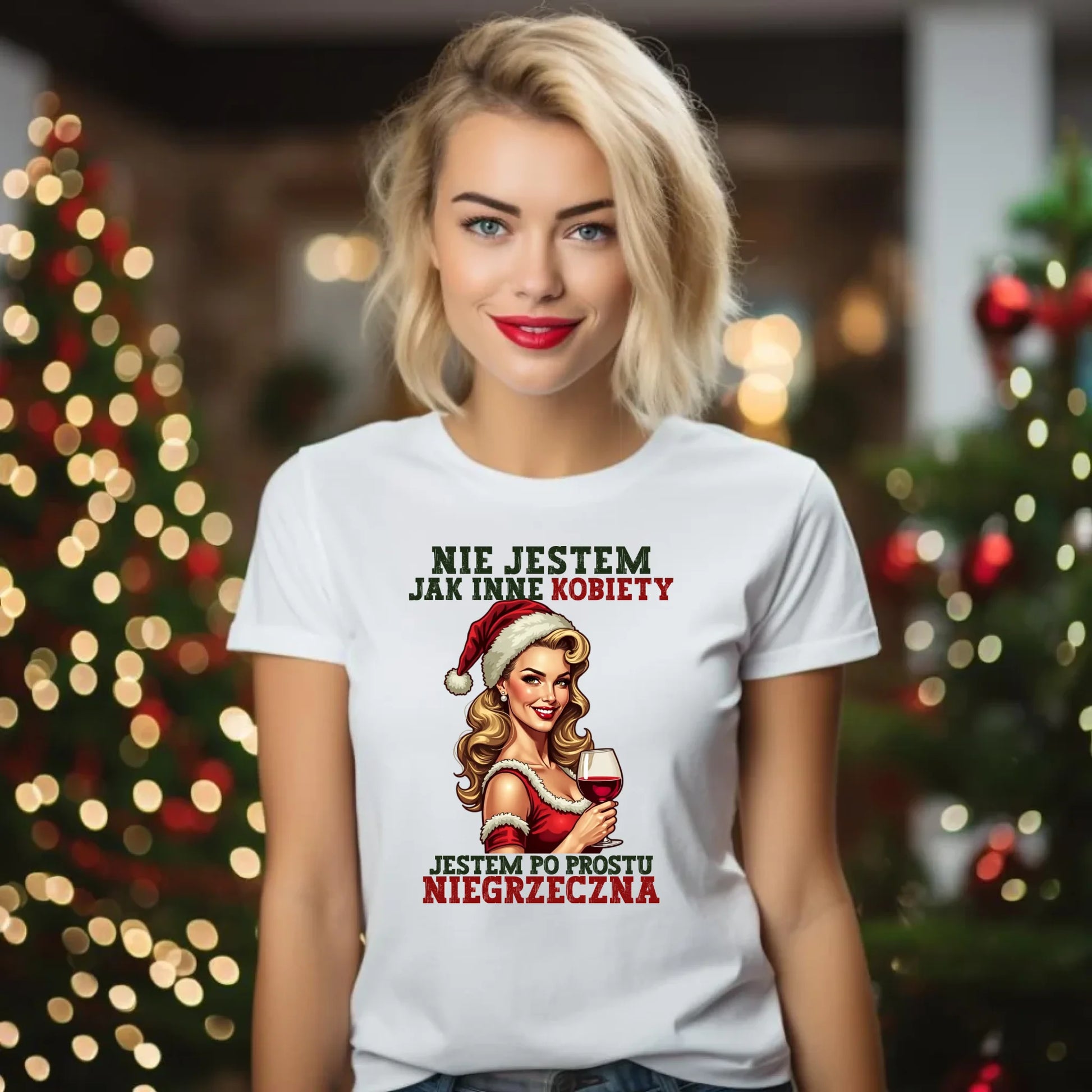 Koszulka damska świąteczna - prezent dla niej - Nie jestem jak inne kobiety BN03 - StoryCups.pl