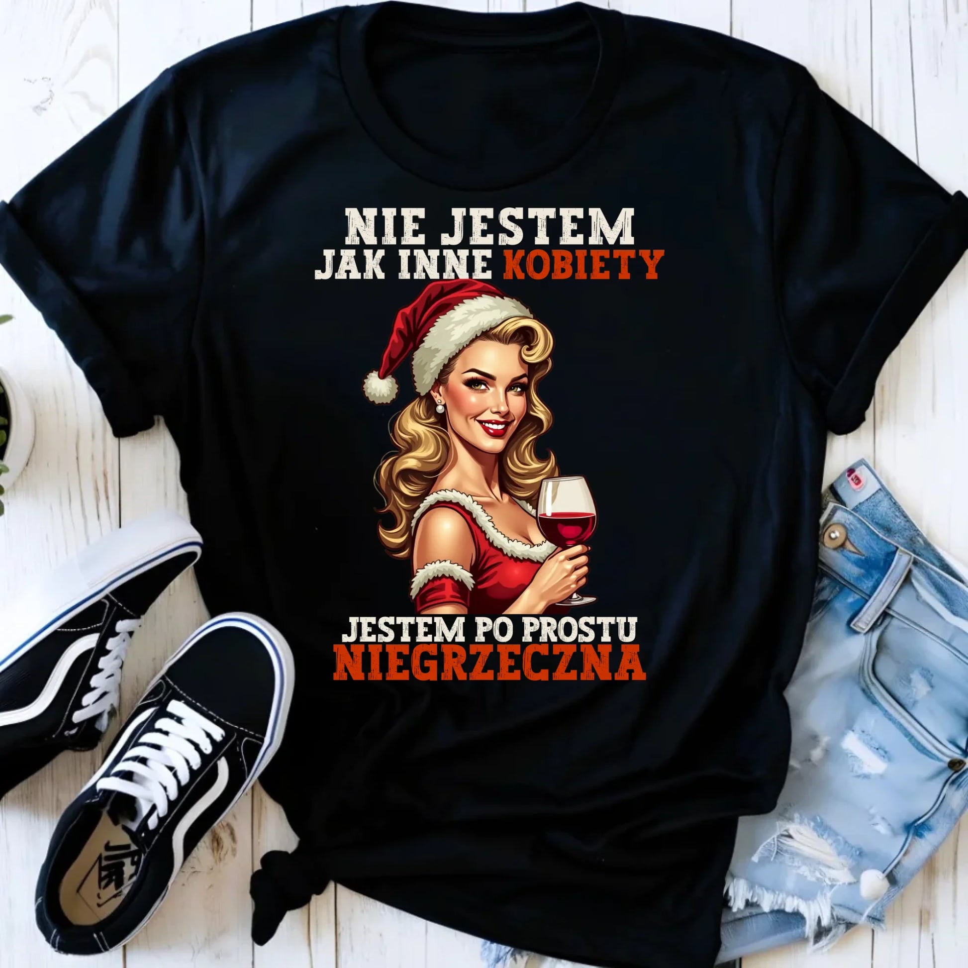 Koszulka damska świąteczna - prezent dla niej - Nie jestem jak inne kobiety BN03 - StoryCups.pl