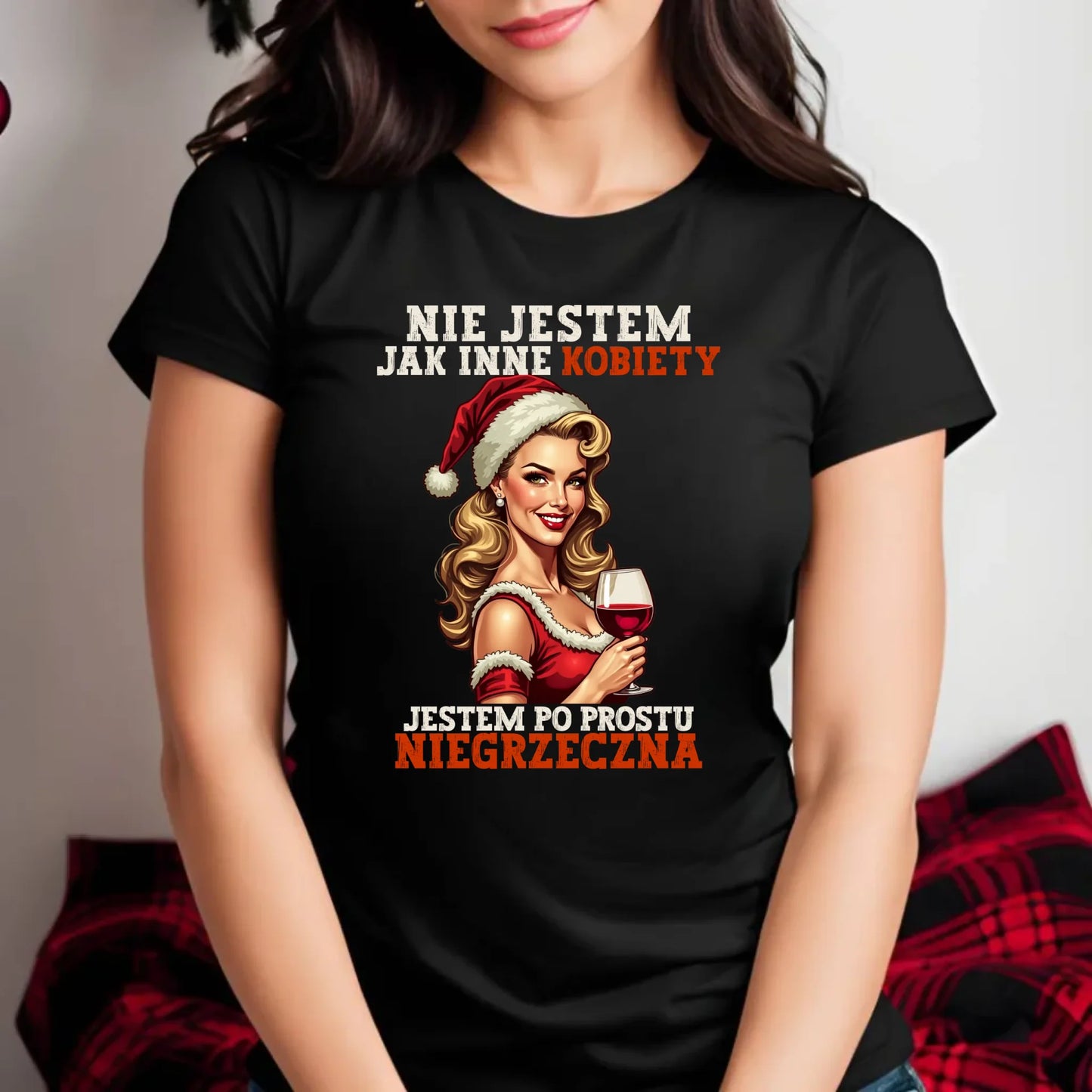 Koszulka damska świąteczna - prezent dla niej - Nie jestem jak inne kobiety BN03 - StoryCups.pl