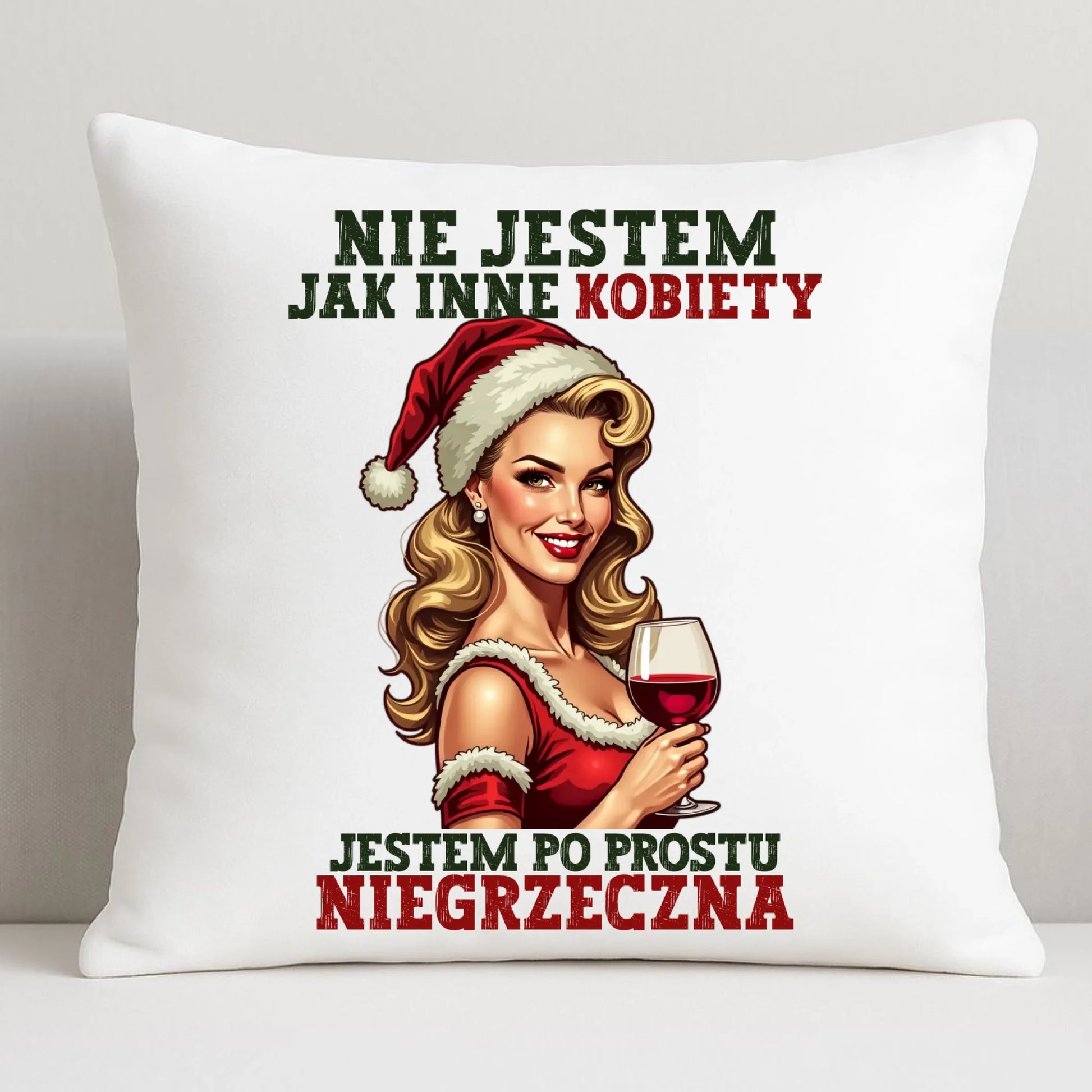 Poduszka świąteczna - prezent dla niej - Nie jestem jak inne kobiety BN03 - StoryCups.pl