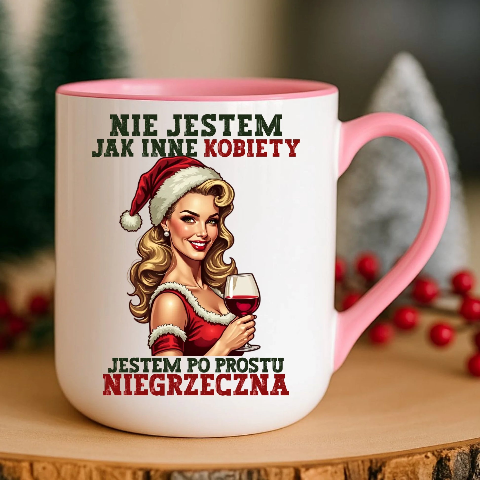 Kubek elegant świąteczny - prezent dla niej - Nie jestem jak inne kobiety BN03 - StoryCups.pl