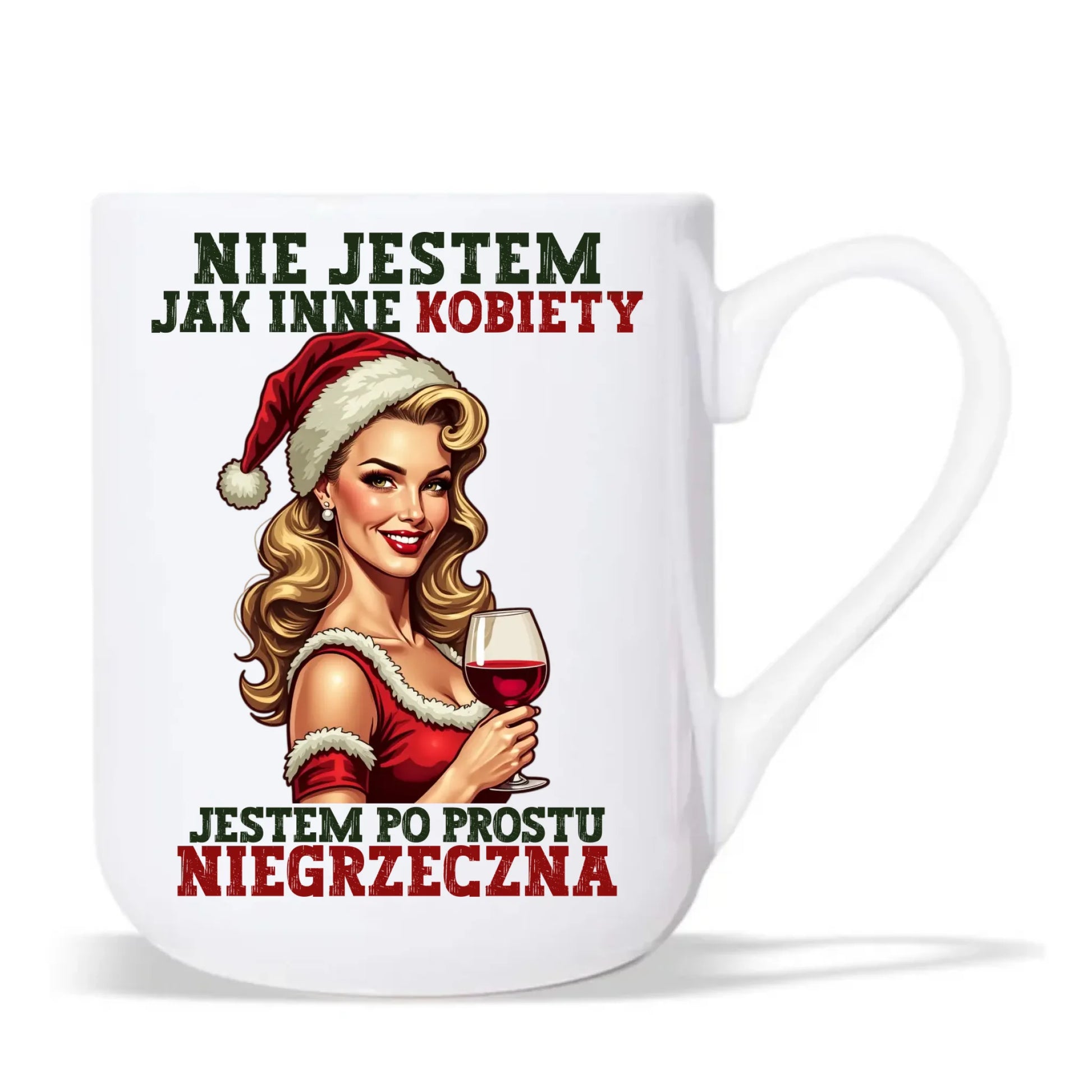 Kubek elegant świąteczny - prezent dla niej - Nie jestem jak inne kobiety BN03 - StoryCups.pl
