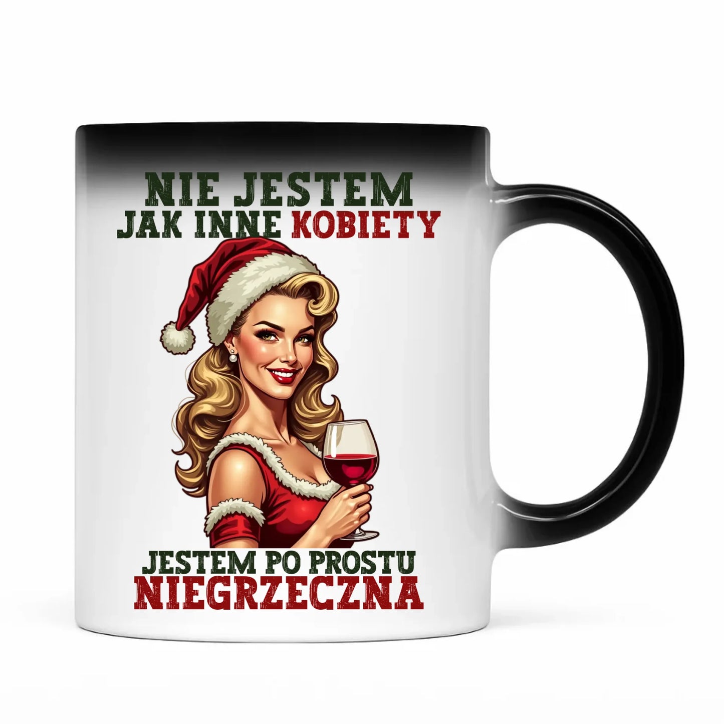 Kubek magiczny świąteczny - prezent dla niej - Nie jestem jak inne kobiety BN03 - StoryCups.pl