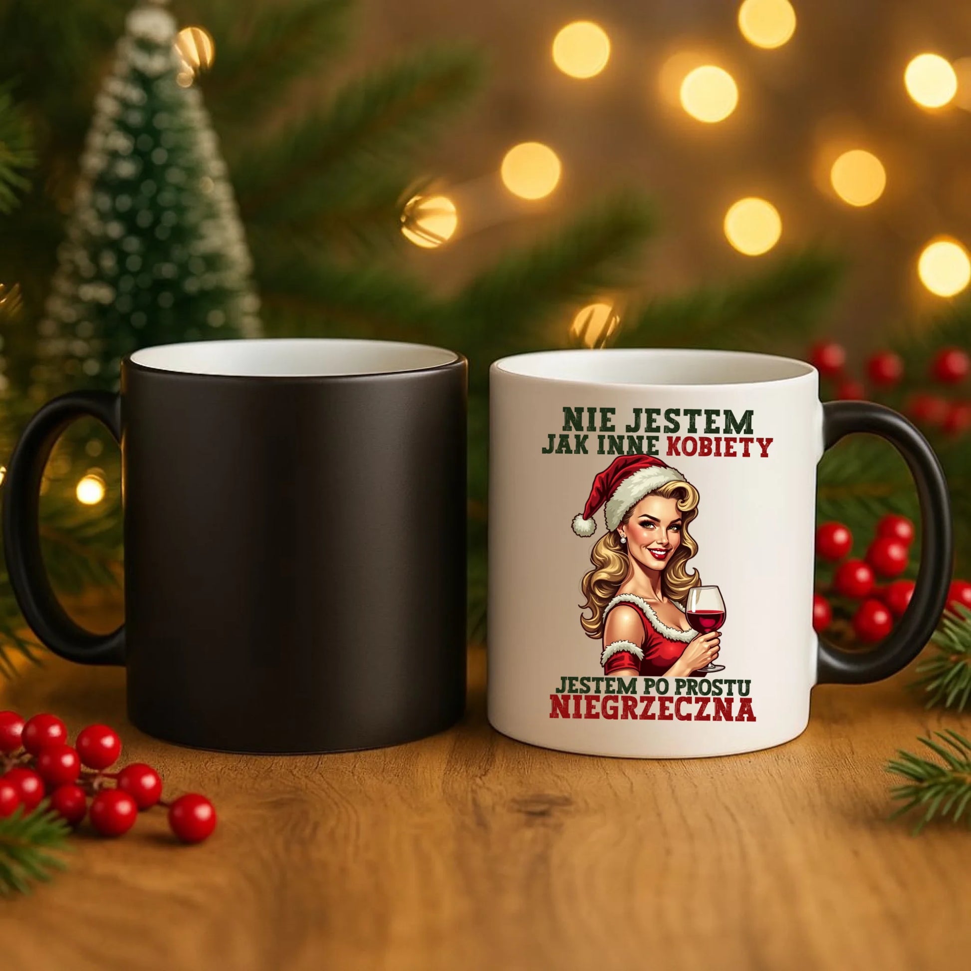 Kubek magiczny świąteczny - prezent dla niej - Nie jestem jak inne kobiety BN03 - StoryCups.pl