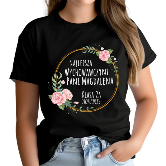 Koszulka damska - Najlepsza Wychowawczyni - personalizowana N02 - StoryCups.pl