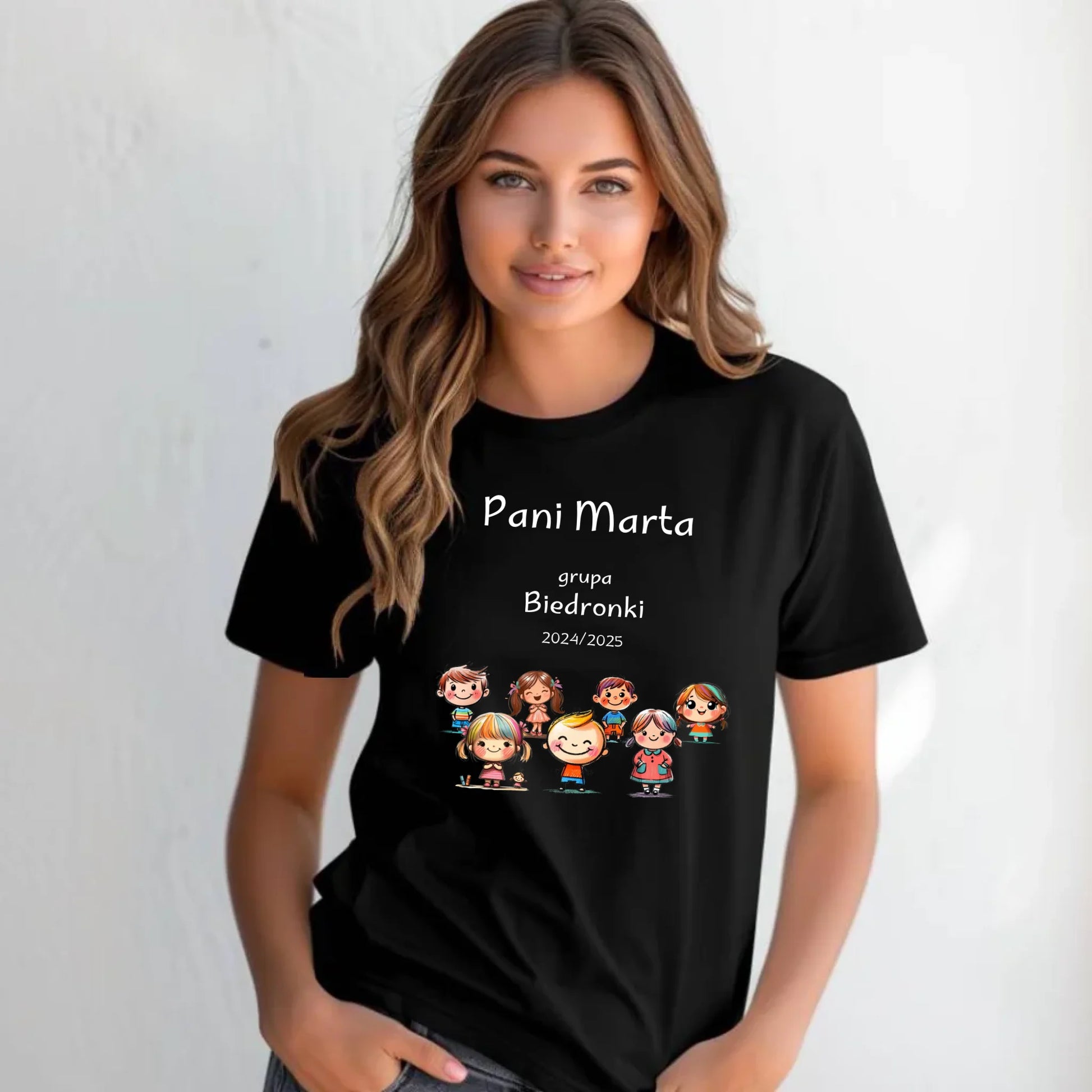 Koszulka damska dla nauczycielki - przedszkolanki - Grupa przedszkolaków - personalizowana N03 - StoryCups.pl