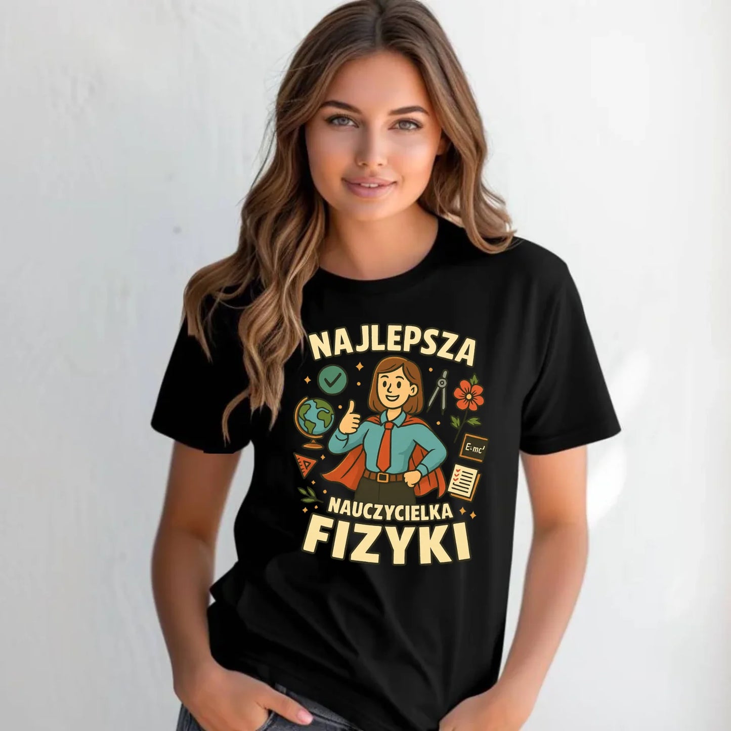 Koszulka damska dla nauczycielki - Najlepsza nauczycielka fizyki N23 - StoryCups.pl