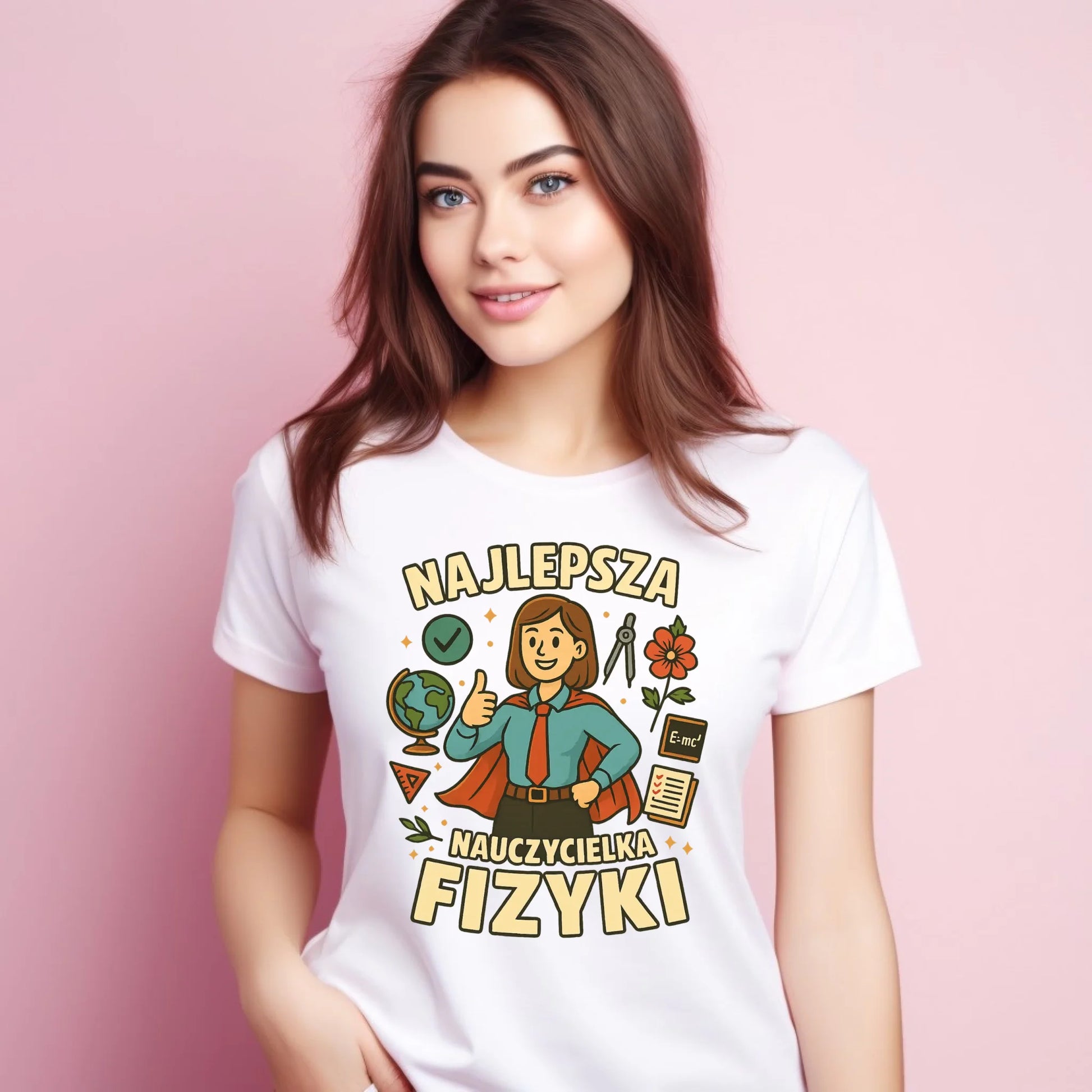 Koszulka damska dla nauczycielki - Najlepsza nauczycielka fizyki N23 - StoryCups.pl