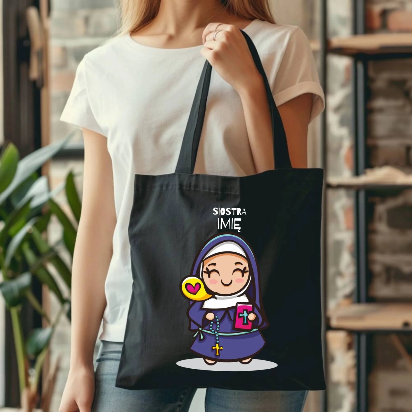 Torba dla siostry zakonnej - personalizowana N30 - StoryCups.pl