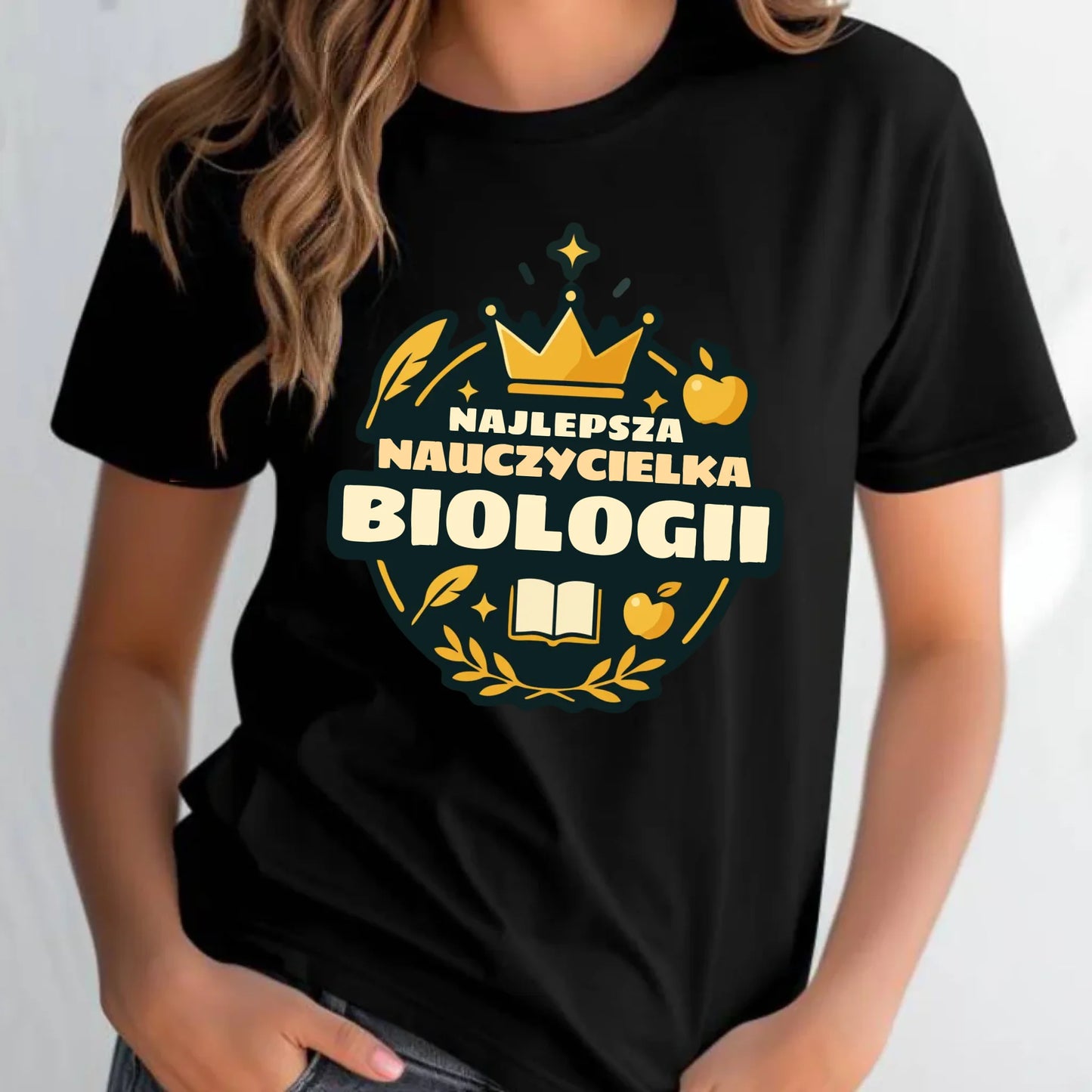 Koszulka damska dla nauczycielki - Najlepsza nauczycielka biologii N39 - StoryCups.pl
