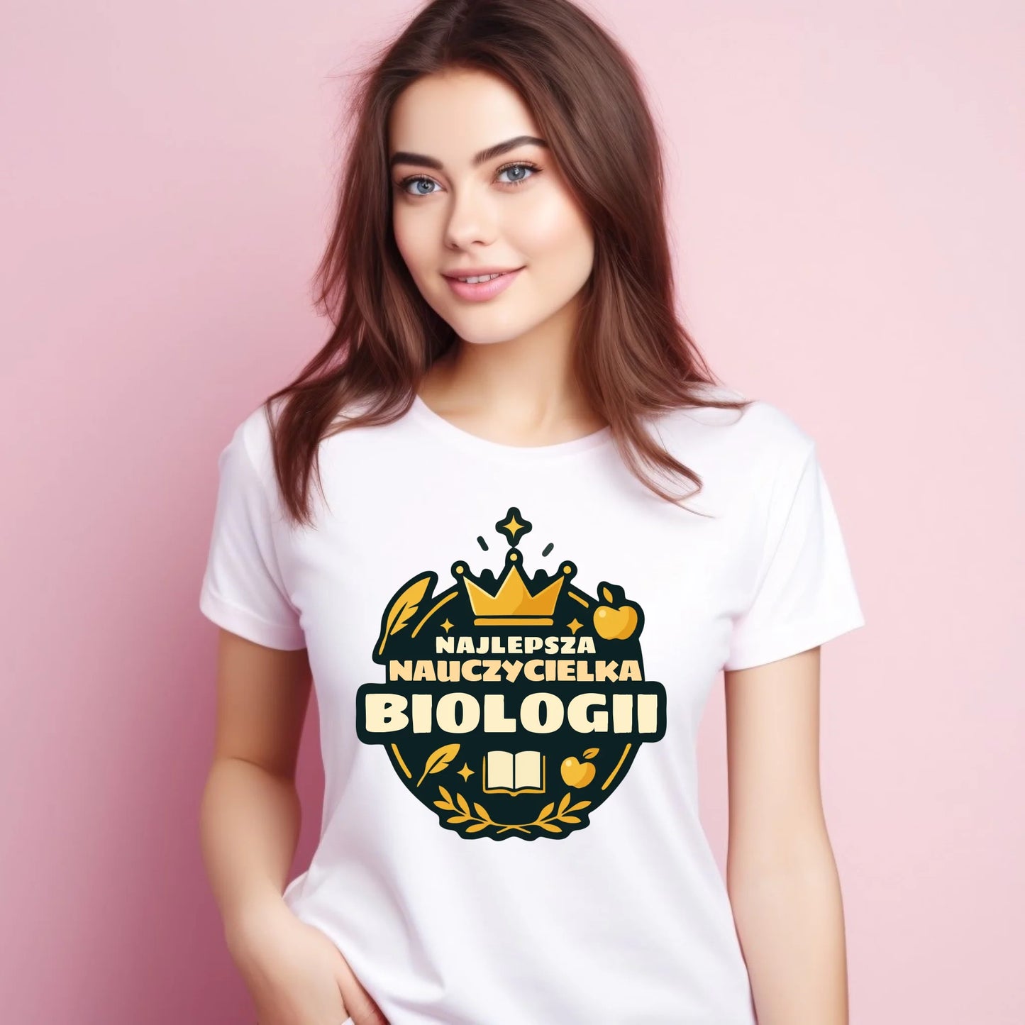 Koszulka damska dla nauczycielki - Najlepsza nauczycielka biologii N39 - StoryCups.pl