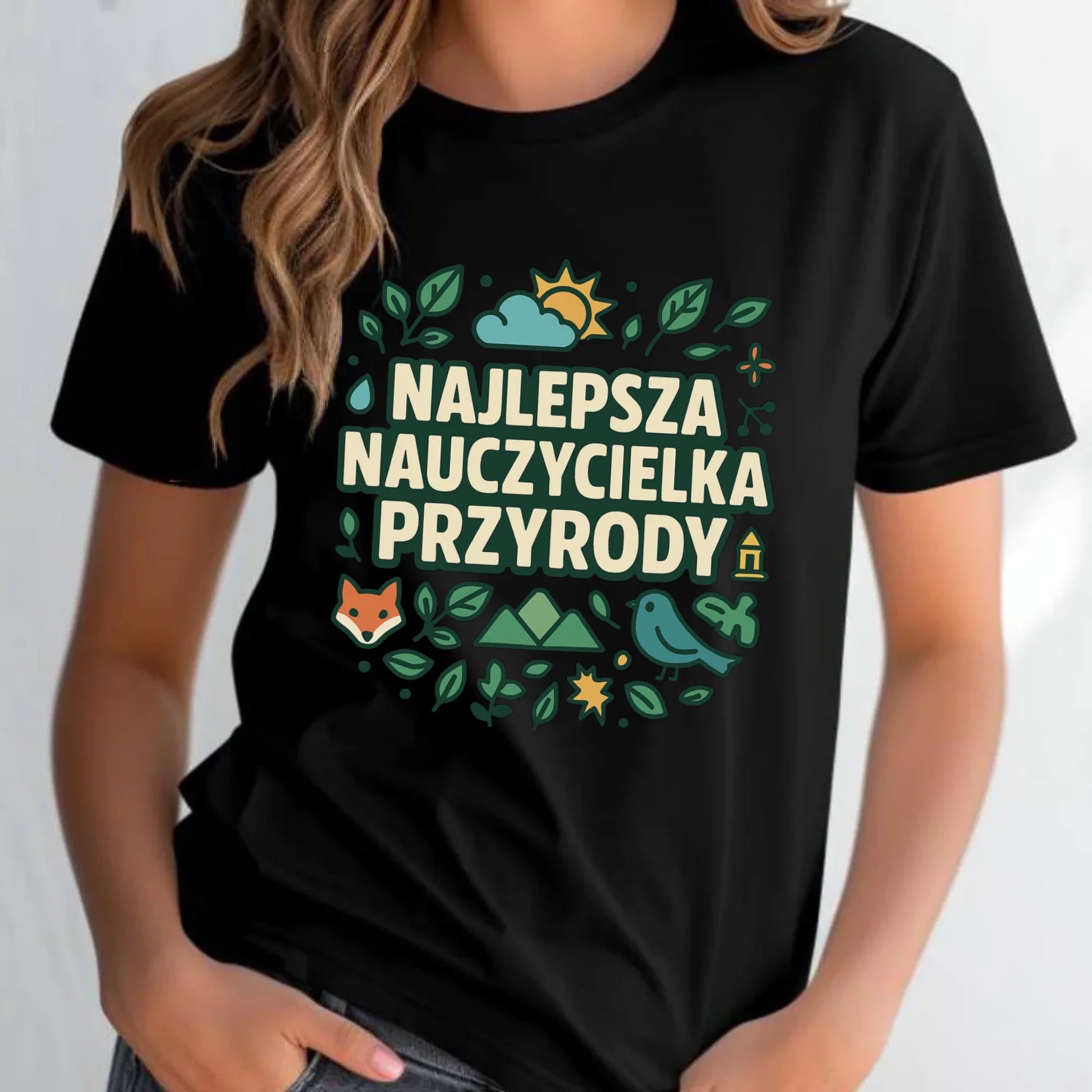 Koszulka damska dla nauczycielki - Najlepsza nauczycielka przyrody N64 - StoryCups.pl