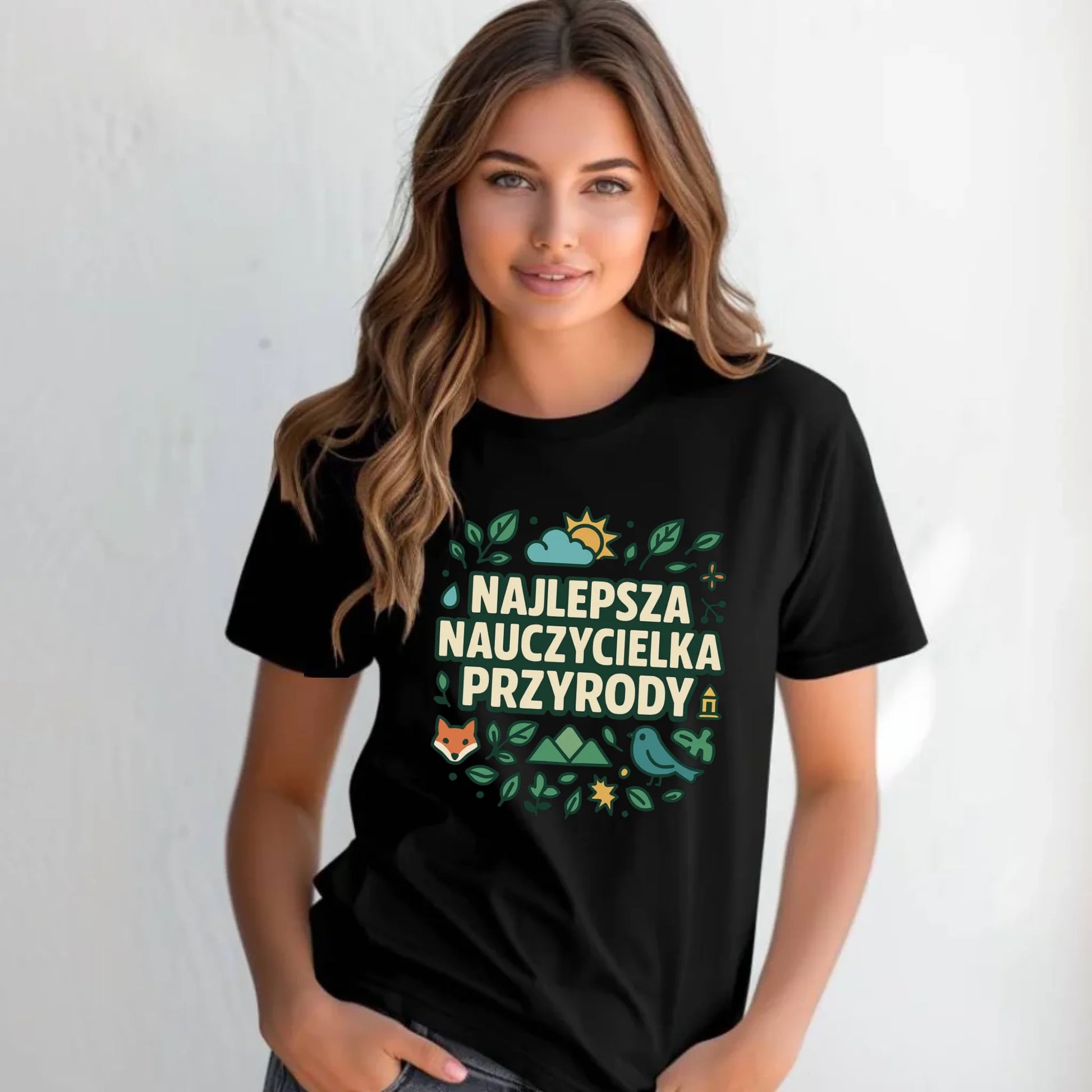 Koszulka damska dla nauczycielki - Najlepsza nauczycielka przyrody N64 - StoryCups.pl