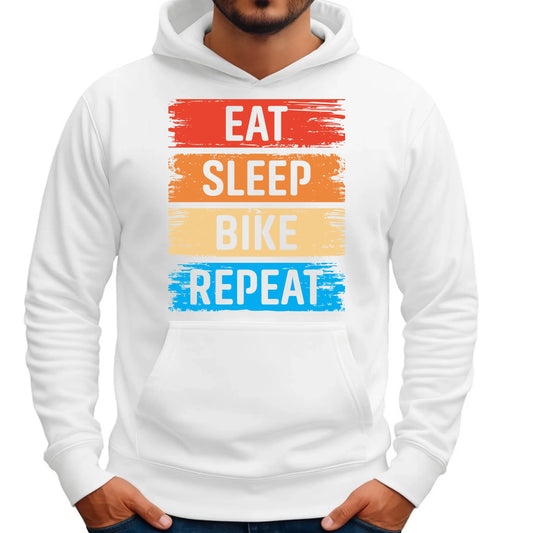 Bluza męska z kapturem na rower - Eat sleep bike repeat HR03 - StoryCups.pl