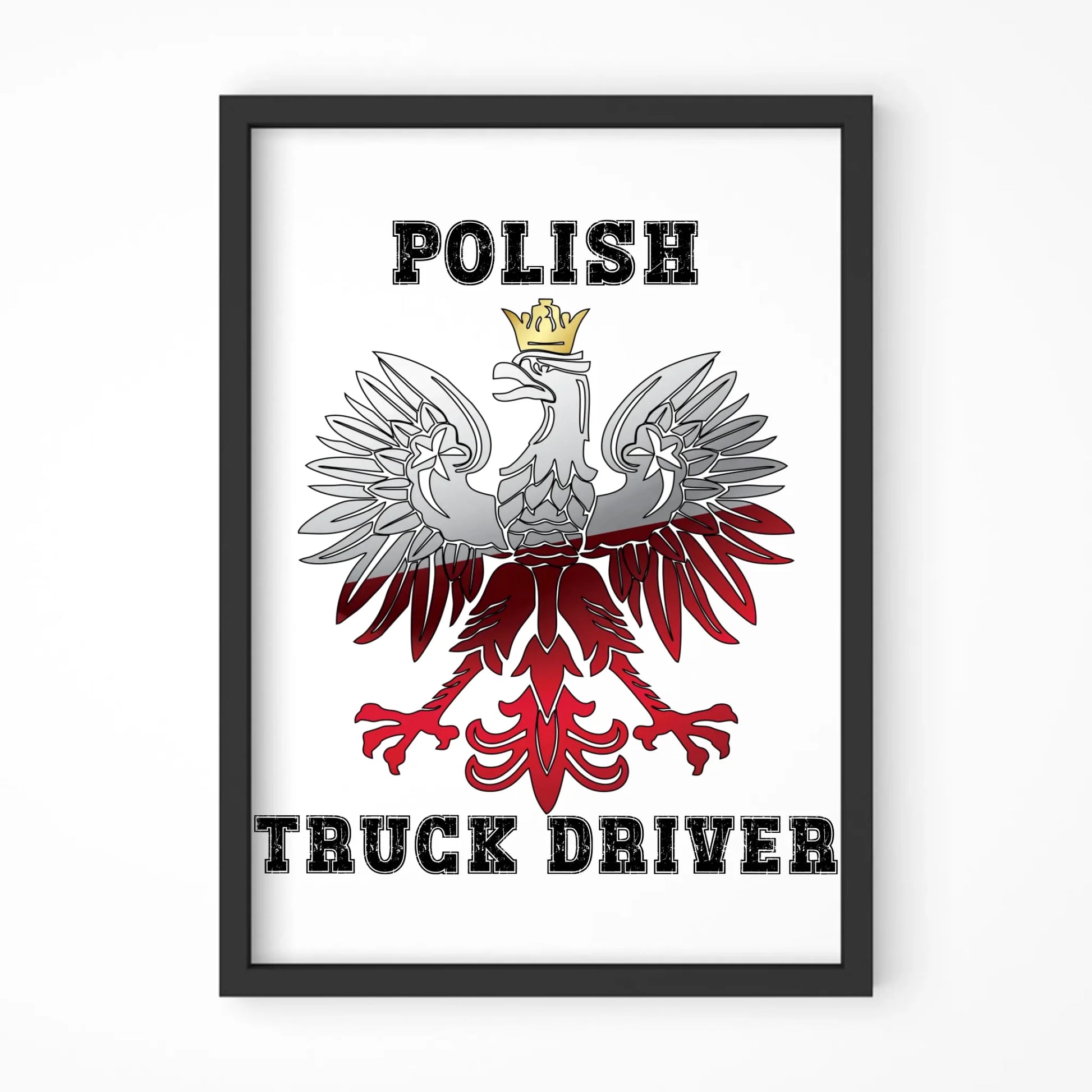 Plakat w ramie dla kierowcy ciężarówki - Polish Truck Driver ZKT06 - StoryCups.pl