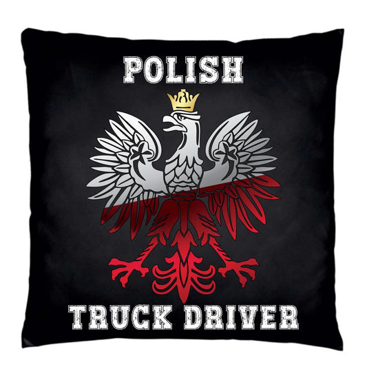 Poduszka dekoracyjna dla kierowcy ciężarówki - Polish Truck Driver ZKT06 - StoryCups.pl