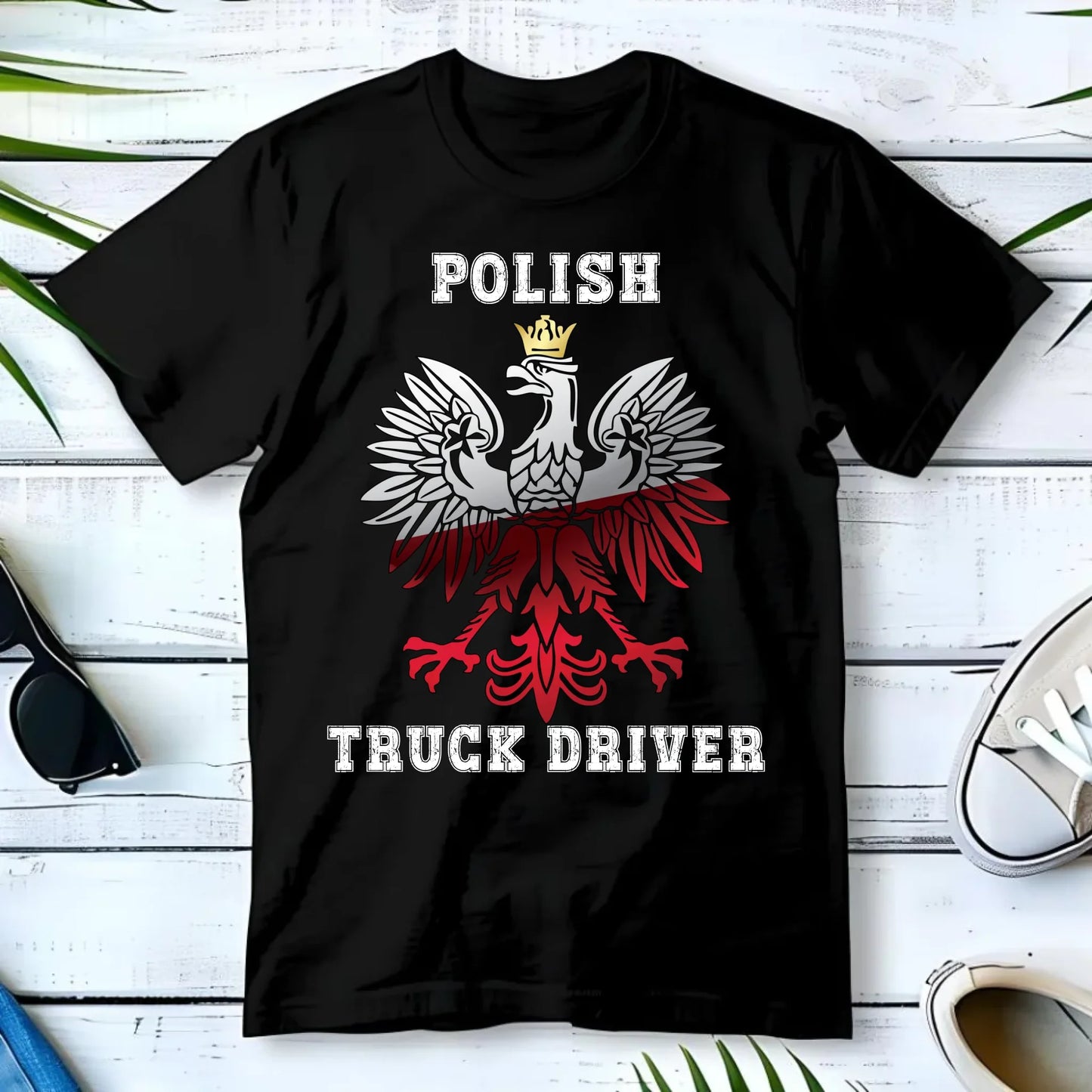 Koszulka męska dla kierowcy ciężarówki - Polish Truck Driver ZKT06 - StoryCups.pl