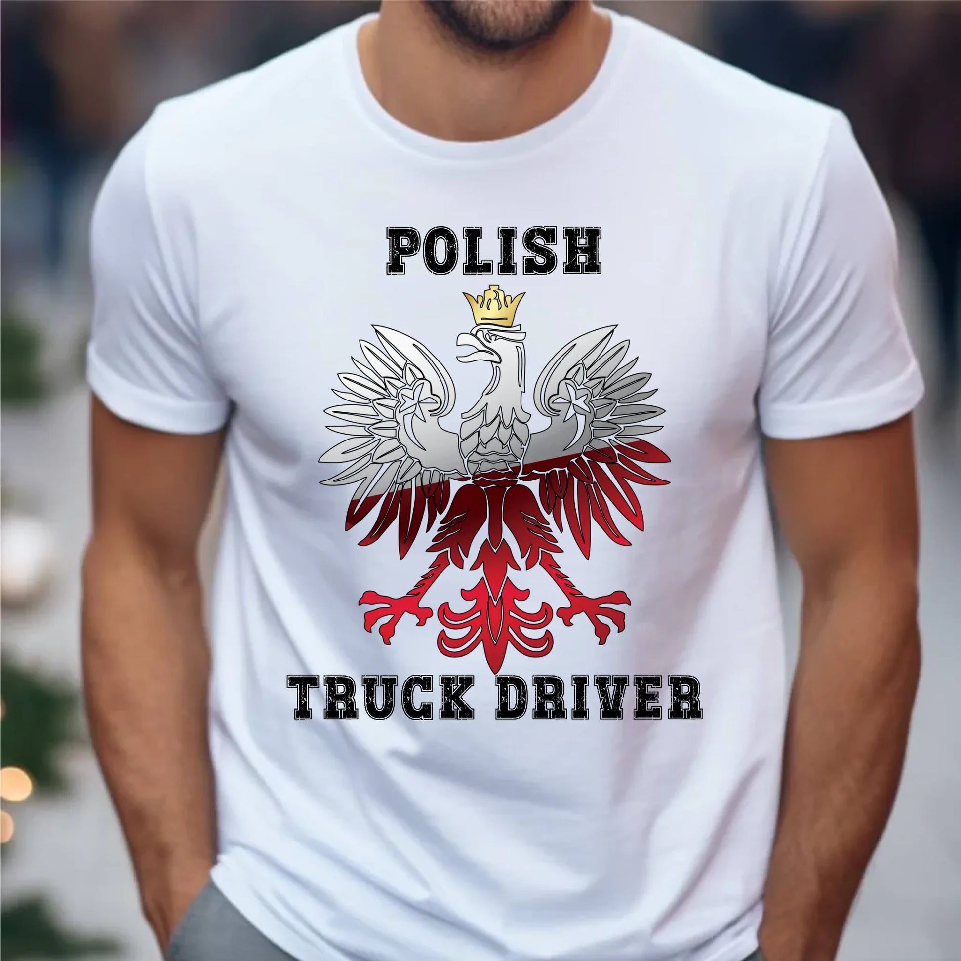 Koszulka męska dla kierowcy ciężarówki - Polish Truck Driver ZKT06 - StoryCups.pl