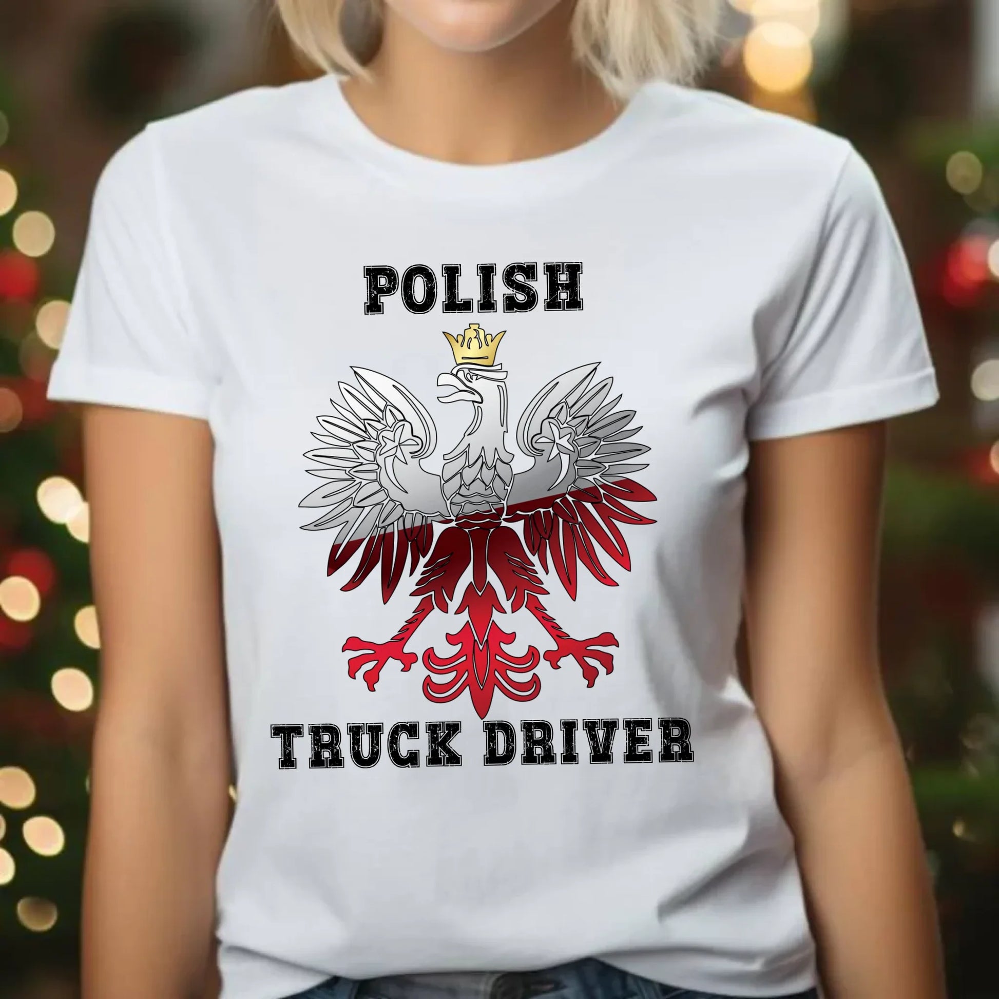 Koszulka damska dla kierowcy ciężarówki - Polish Truck Driver ZKT06 - StoryCups.pl