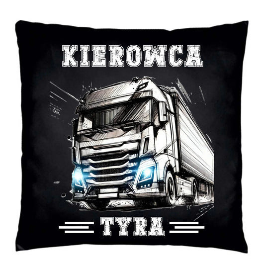 Poduszka dekoracyjna dla kierowcy ciężarówki - Kierowca tyra ZKT07 - StoryCups.pl