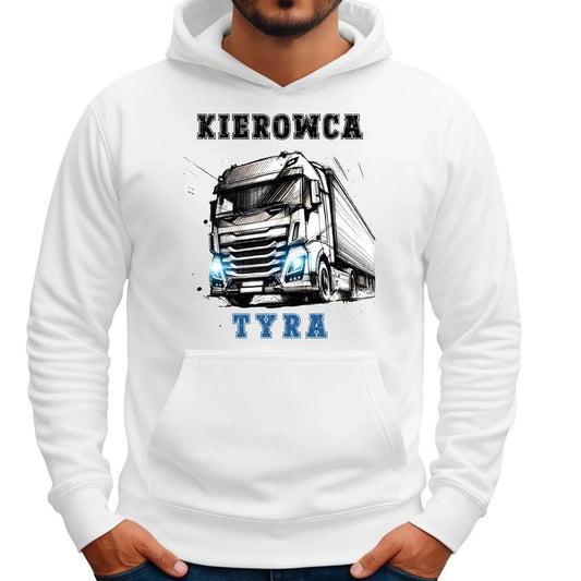 Bluza męska z kapturem dla kierowcy ciężarówki - Kierowca tyra ZKT07