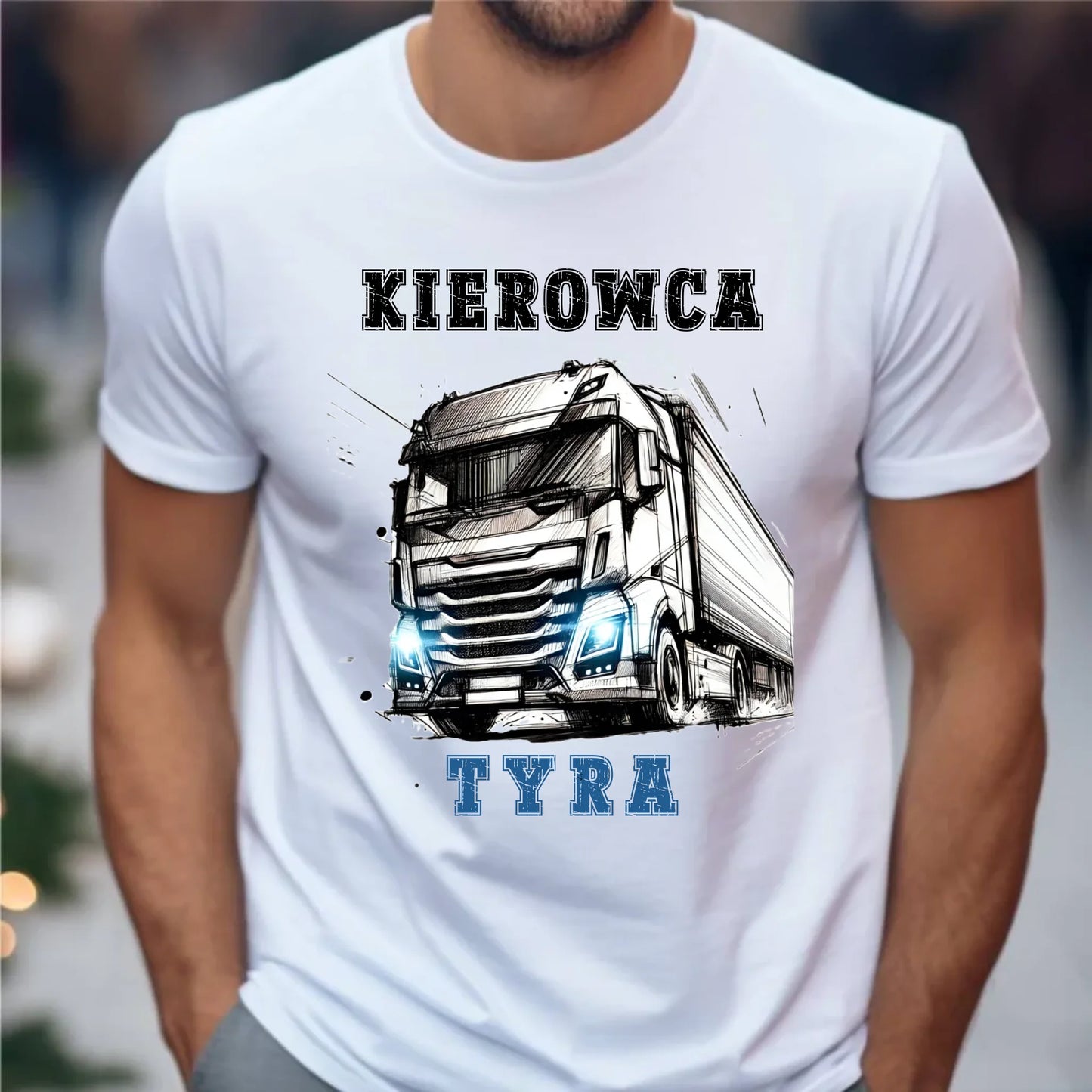 Koszulka męska dla kierowcy ciężarówki - Kierowca tyra ZKT07 - StoryCups.pl