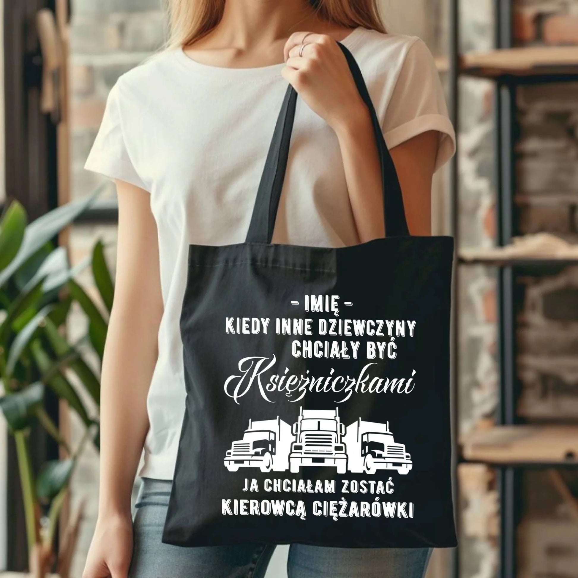 Torba dla kierowcy ciężarówki - Nie chciałam być księżniczką - personalizowana ZKT08 - StoryCups.pl
