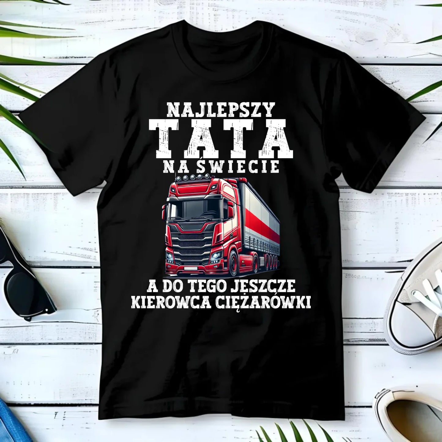 Koszulka męska - Najlepszy tata, a do tego kierowca ciężarówki ZKT09 - StoryCups.pl