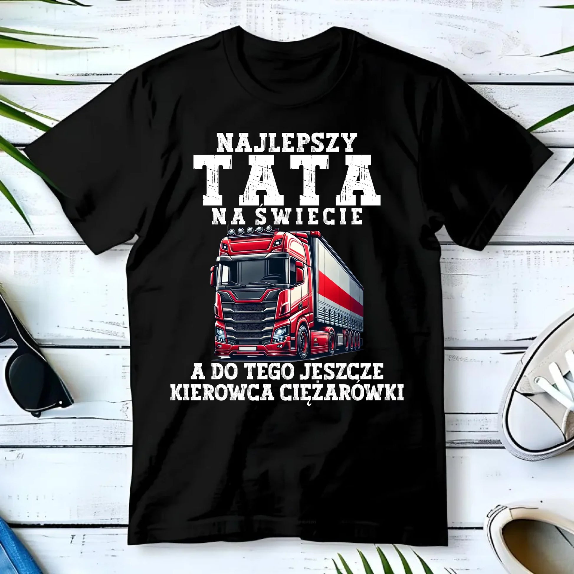 Koszulka męska - Najlepszy tata, a do tego kierowca ciężarówki ZKT09 - StoryCups.pl