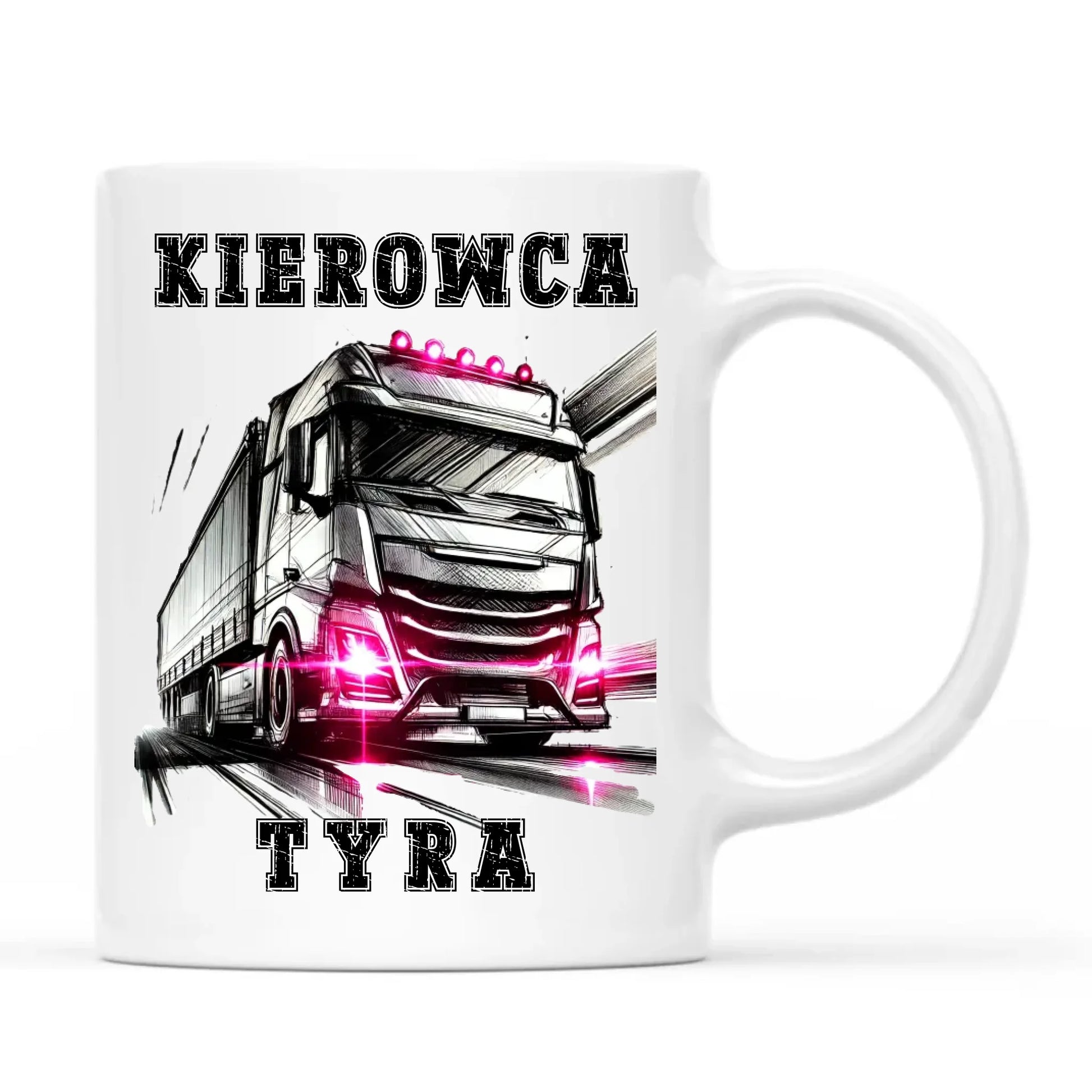 Kubek dla kobiety kierowcy ciężarówki - Kierowca tyra ZKT15 - StoryCups.pl