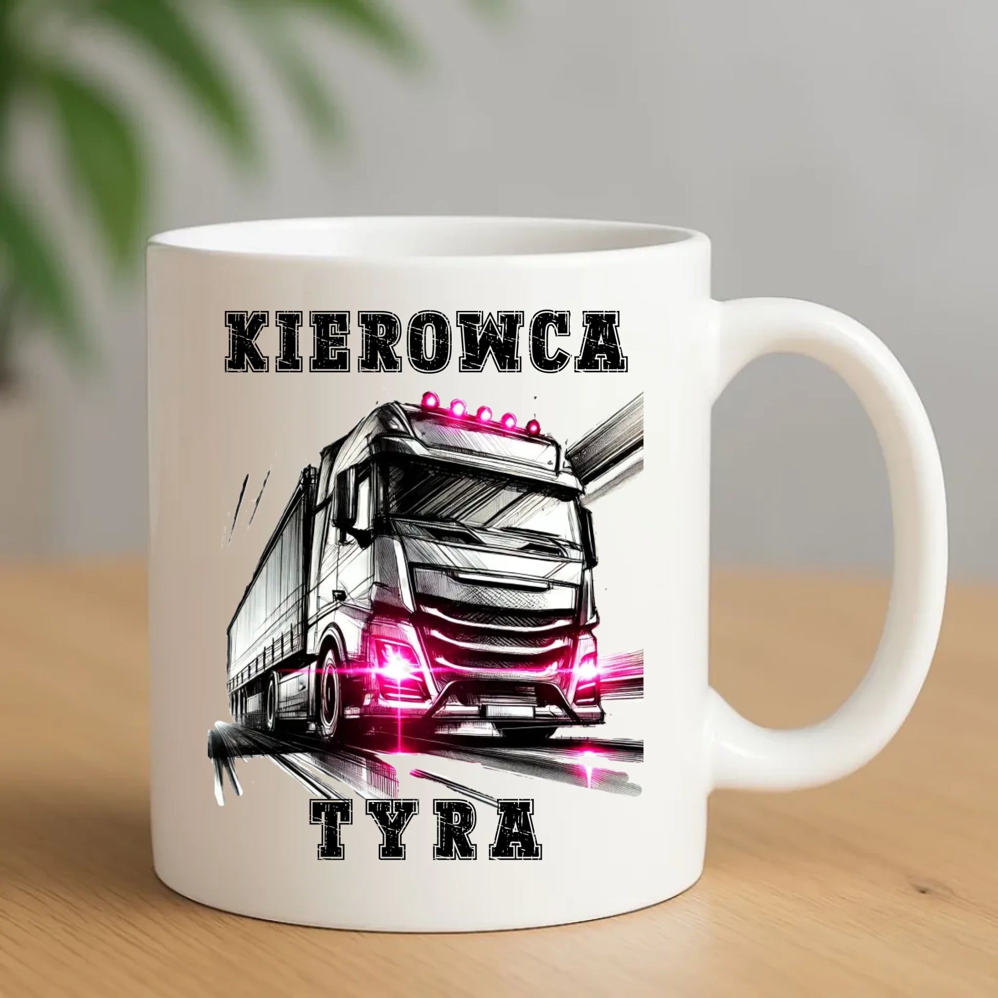 Kubek dla kobiety kierowcy ciężarówki - Kierowca tyra ZKT15 - StoryCups.pl