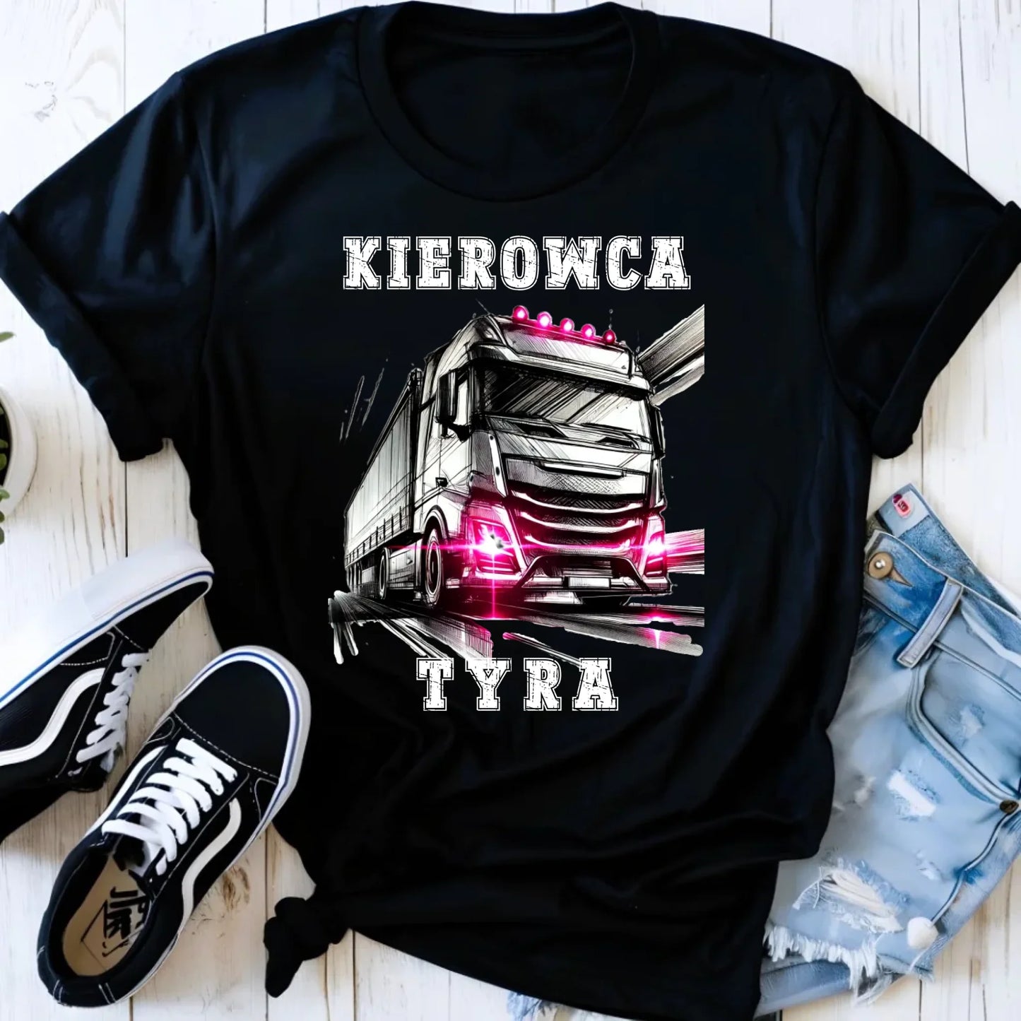 Koszulka damska dla kierowcy ciężarówki - Kierowca tyra ZKT15 - StoryCups.pl