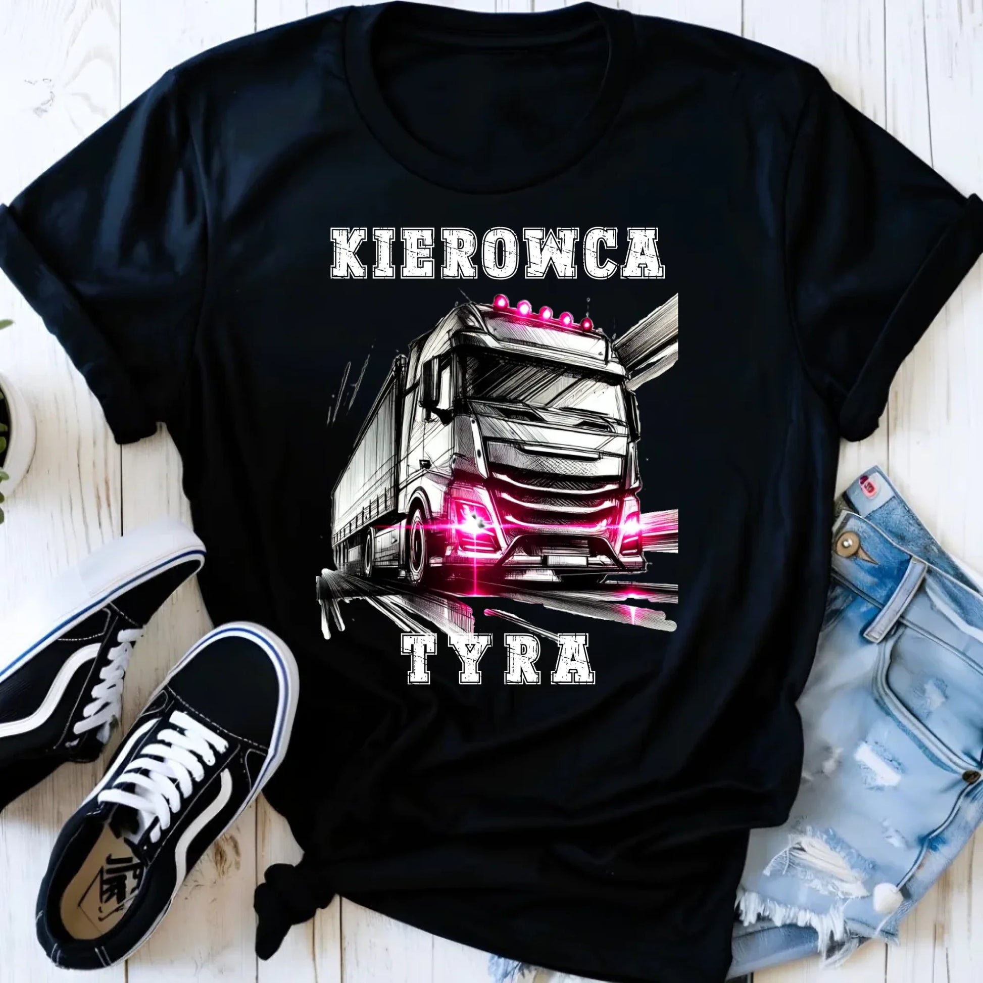 Koszulka damska dla kierowcy ciężarówki - Kierowca tyra ZKT15 - StoryCups.pl