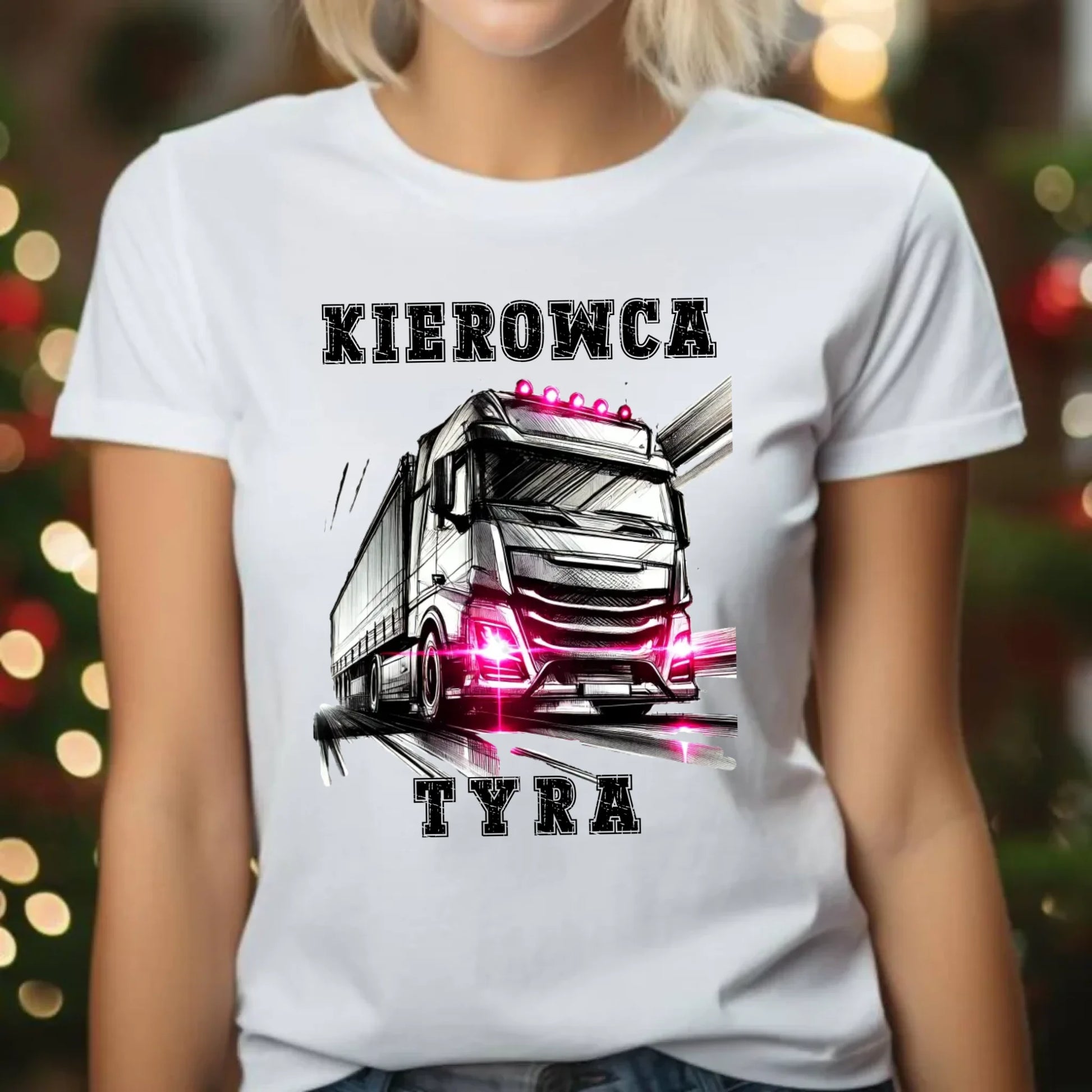 Koszulka damska dla kierowcy ciężarówki - Kierowca tyra ZKT15 - StoryCups.pl