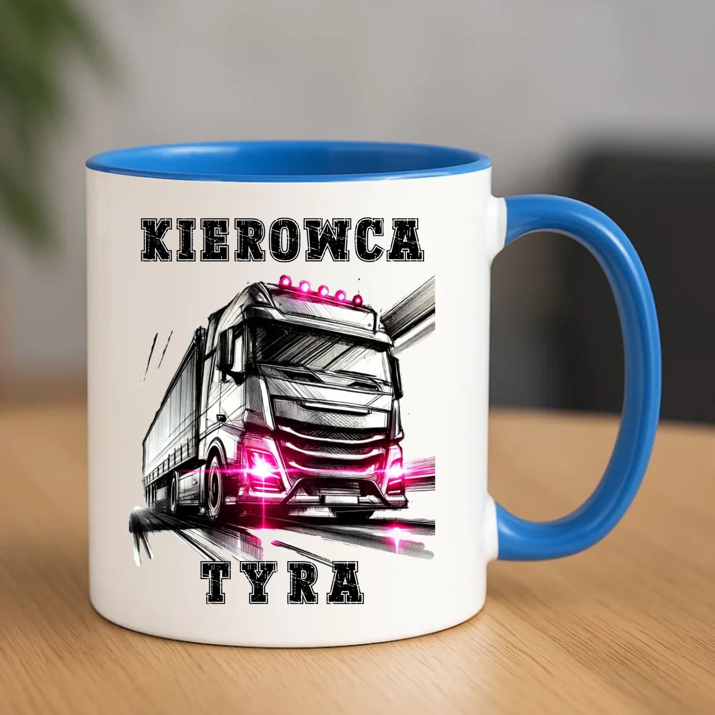 Kubek dla kobiety kierowcy ciężarówki - Kierowca tyra ZKT15 - StoryCups.pl