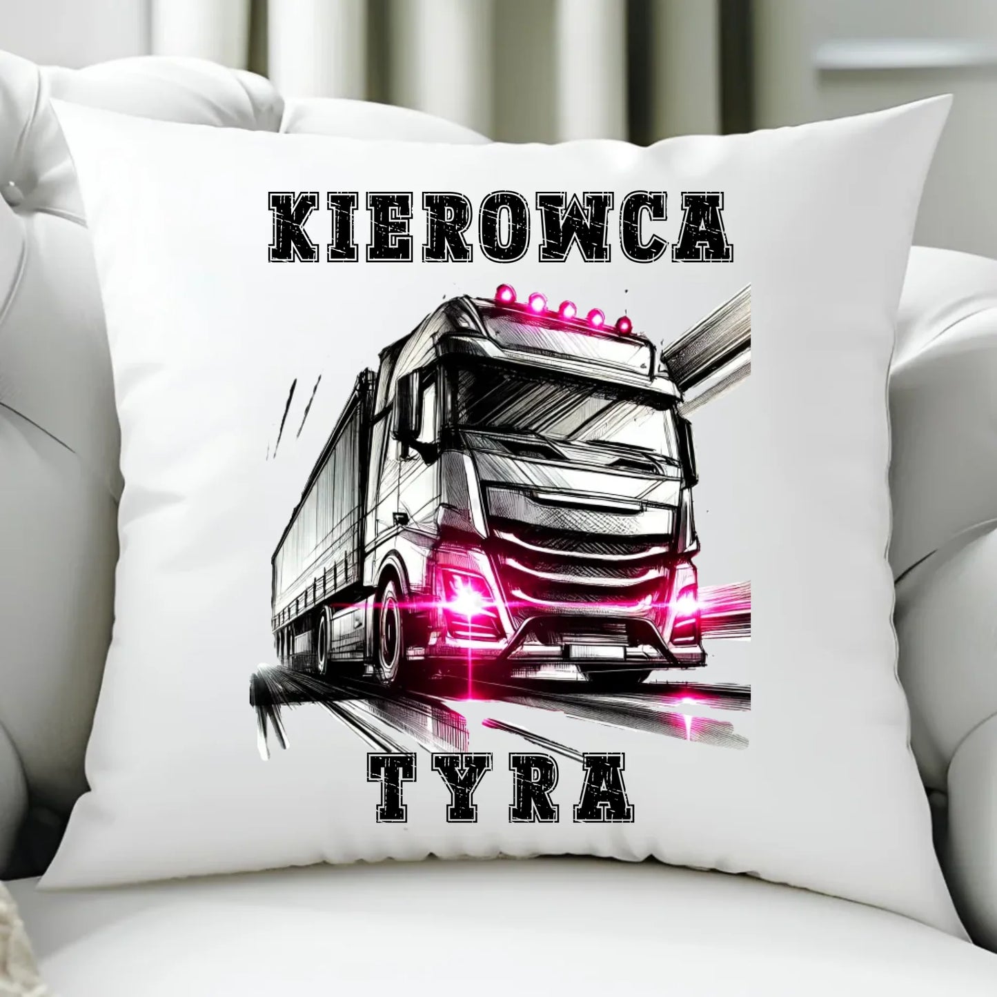 Poduszka dla kobiety kierowcy ciężarówki - Kierowca tyra ZKT15 - StoryCups.pl