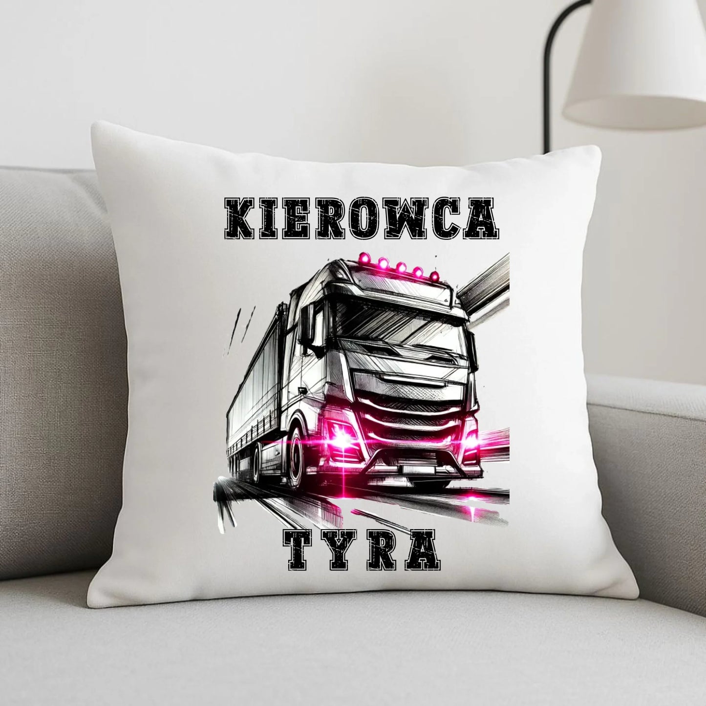 Poduszka dla kobiety kierowcy ciężarówki - Kierowca tyra ZKT15 - StoryCups.pl